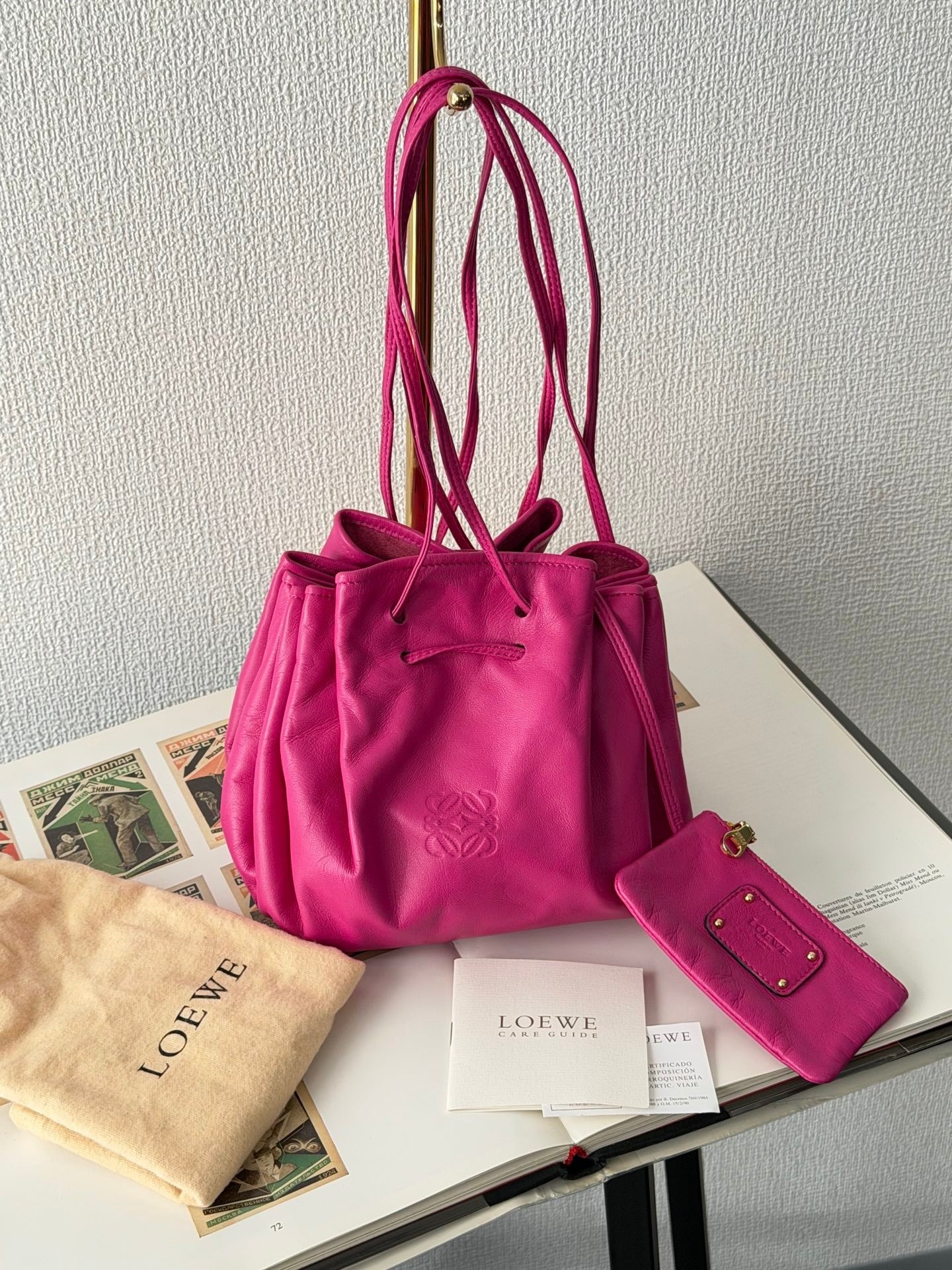 LOEWE String Leather Handbag