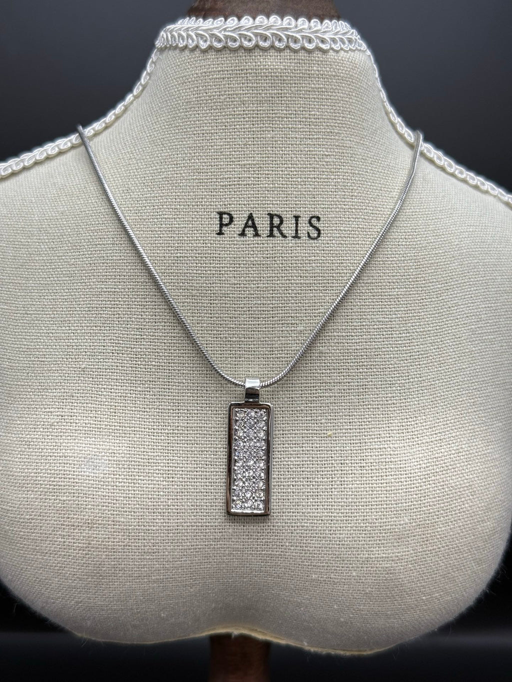 CHRISTIAN DIOR Rheinstone Necklace