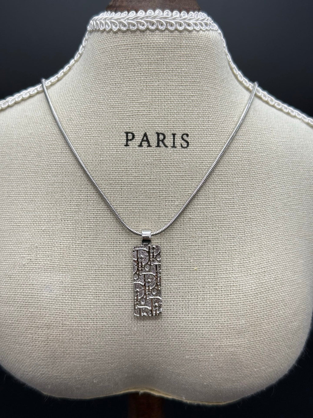 CHRISTIAN DIOR Rheinstone Necklace