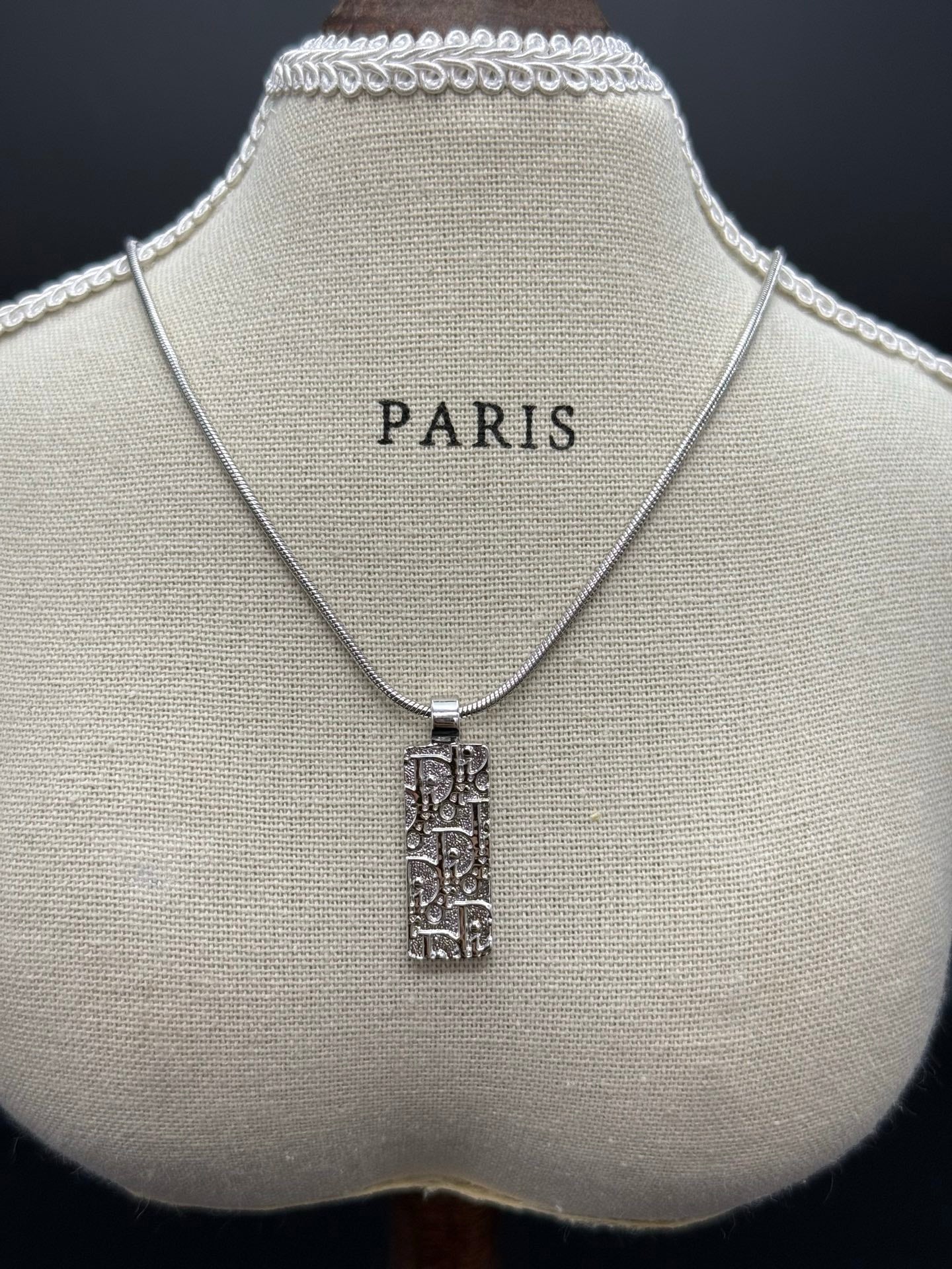 CHRISTIAN DIOR Rheinstone Necklace