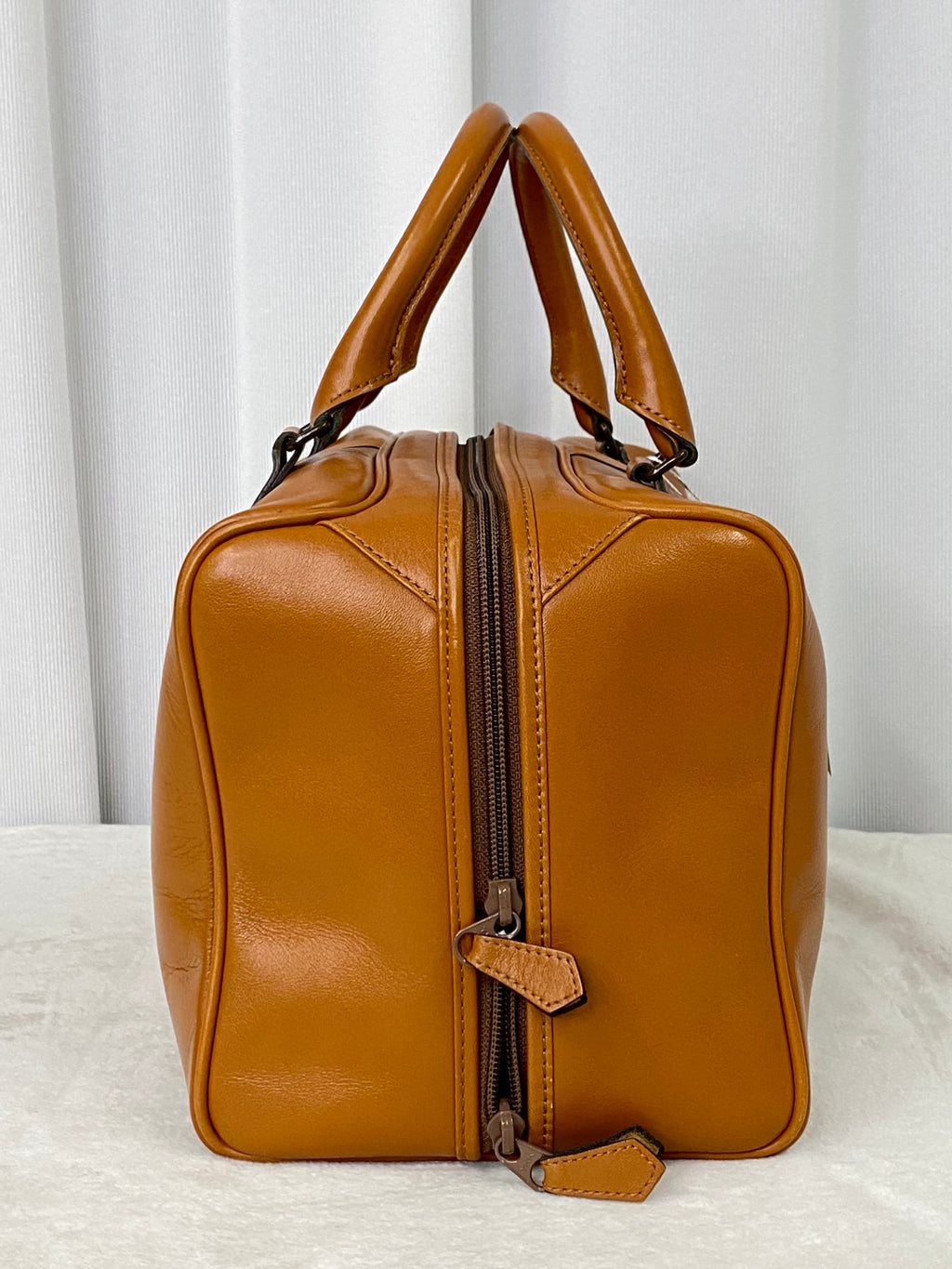 Yve Saint Luarent Boston Leather  Handbag