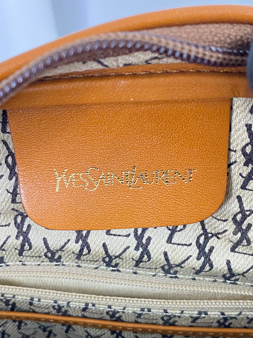 Yve Saint Luarent Boston Leather  Handbag