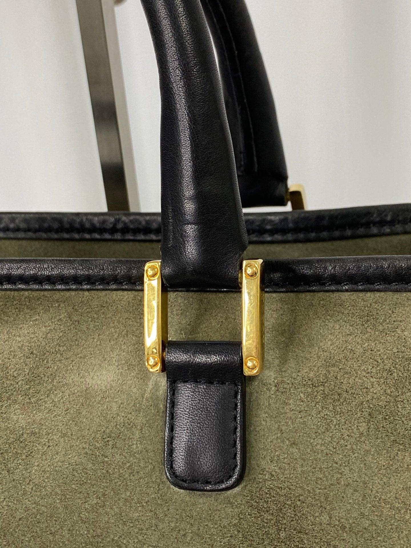 LOEWE Suede Amazona Handbag