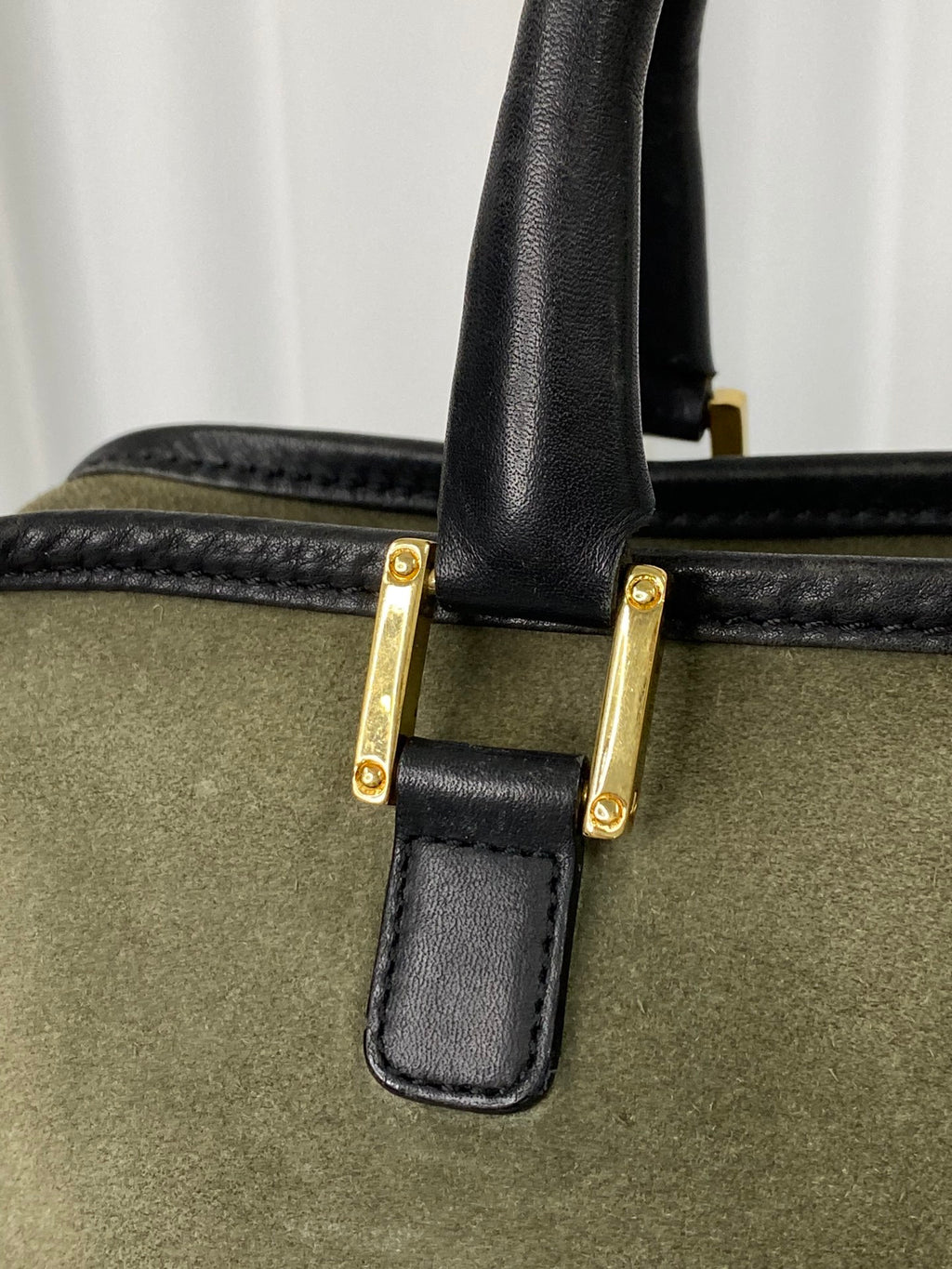 LOEWE Suede Amazona Handbag
