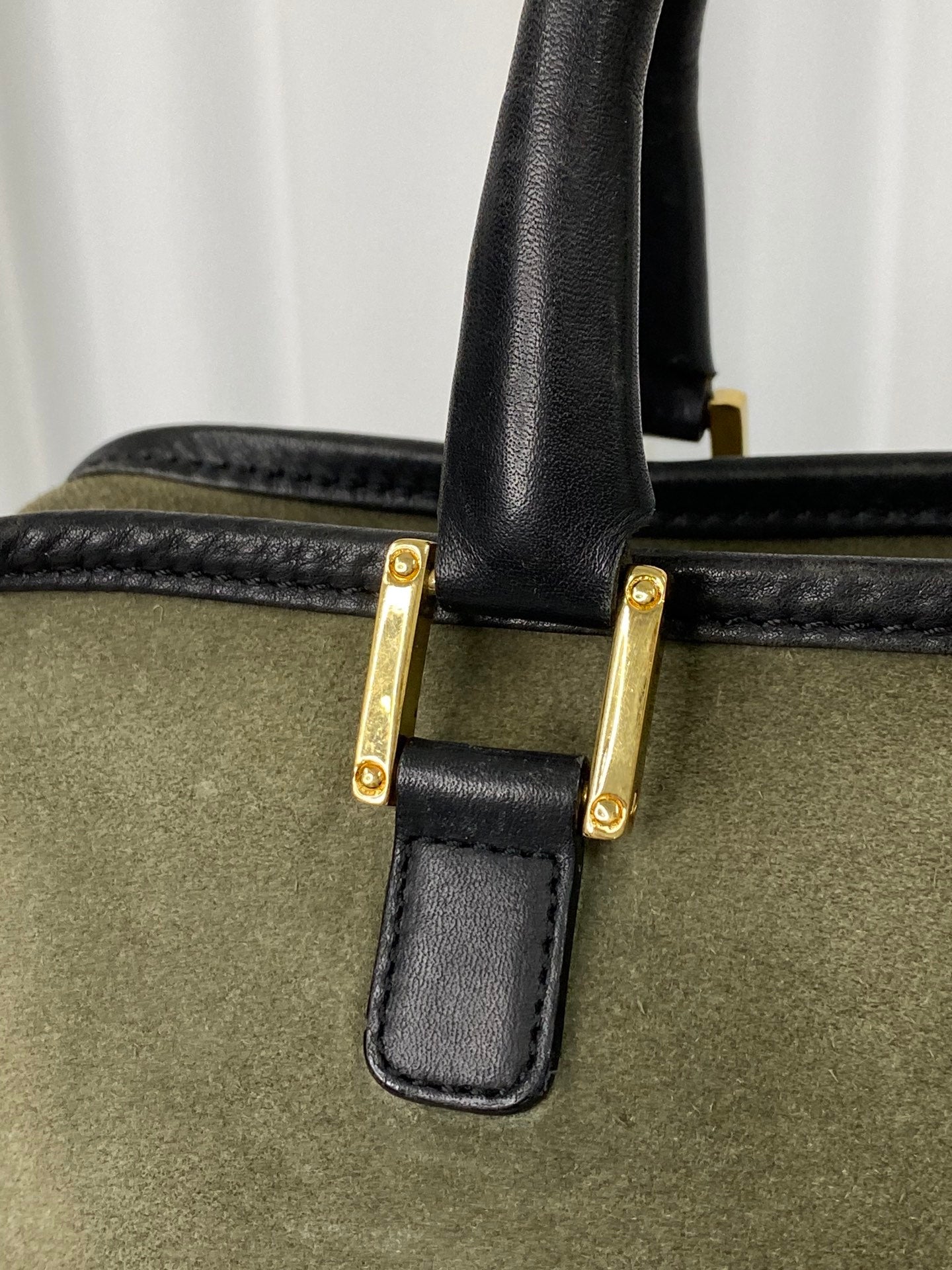 LOEWE Suede Amazona Handbag