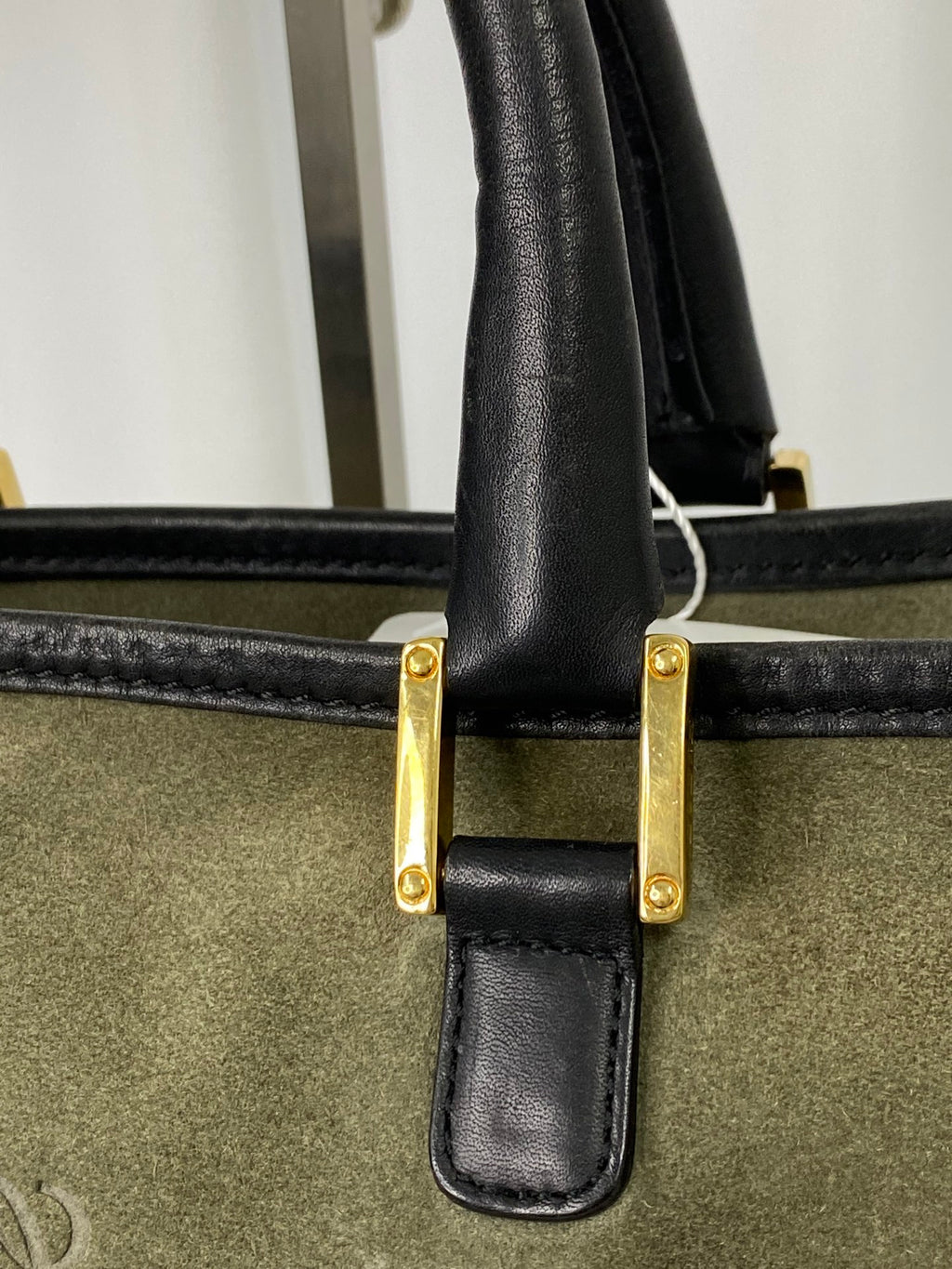 LOEWE Suede Amazona Handbag