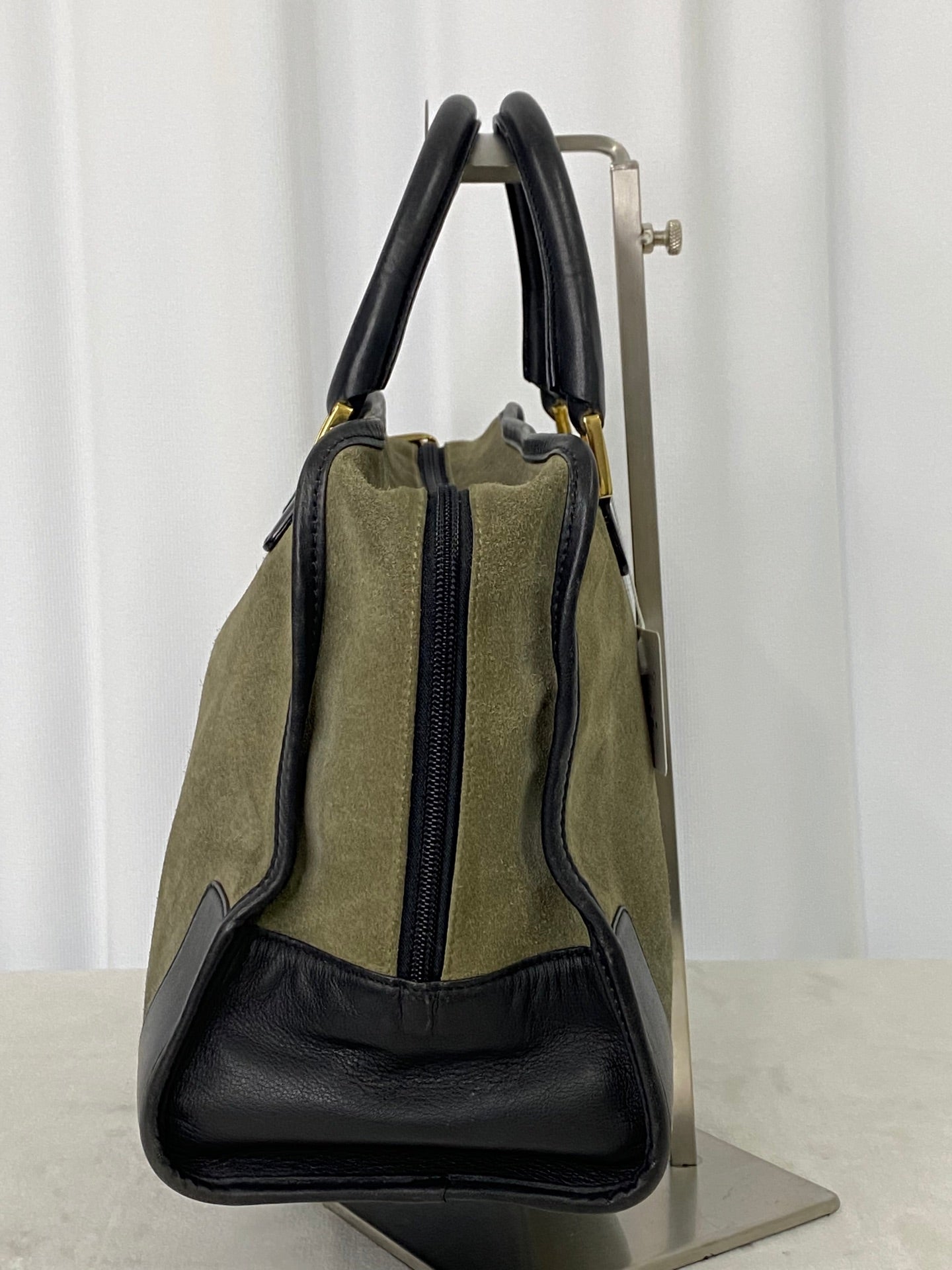 LOEWE Suede Amazona Handbag