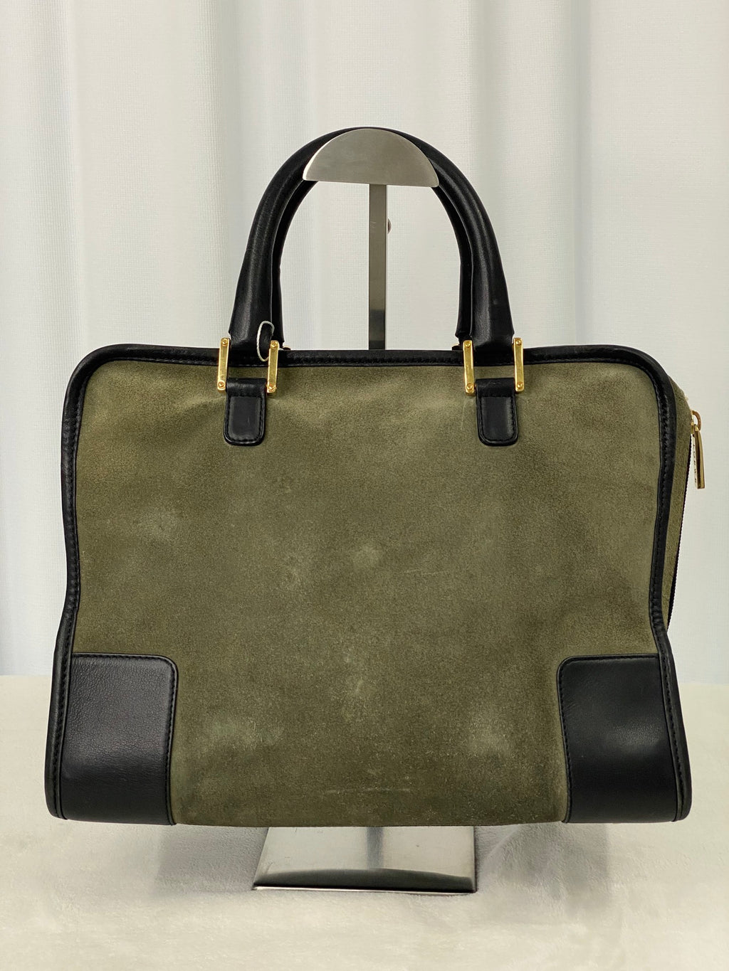 LOEWE Suede Amazona Handbag