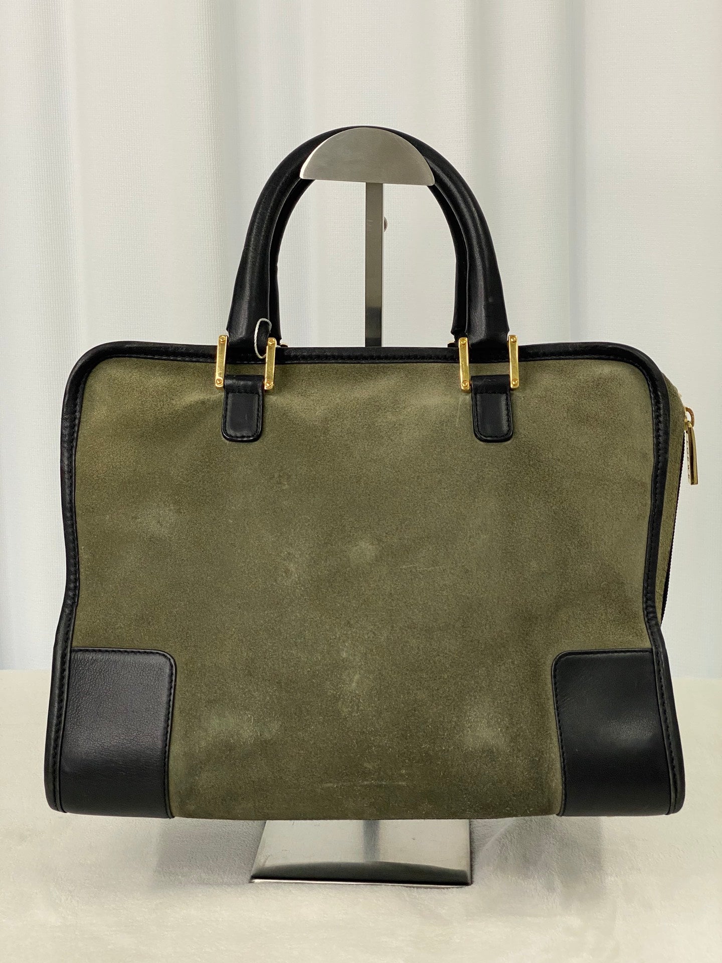 LOEWE Suede Amazona Handbag