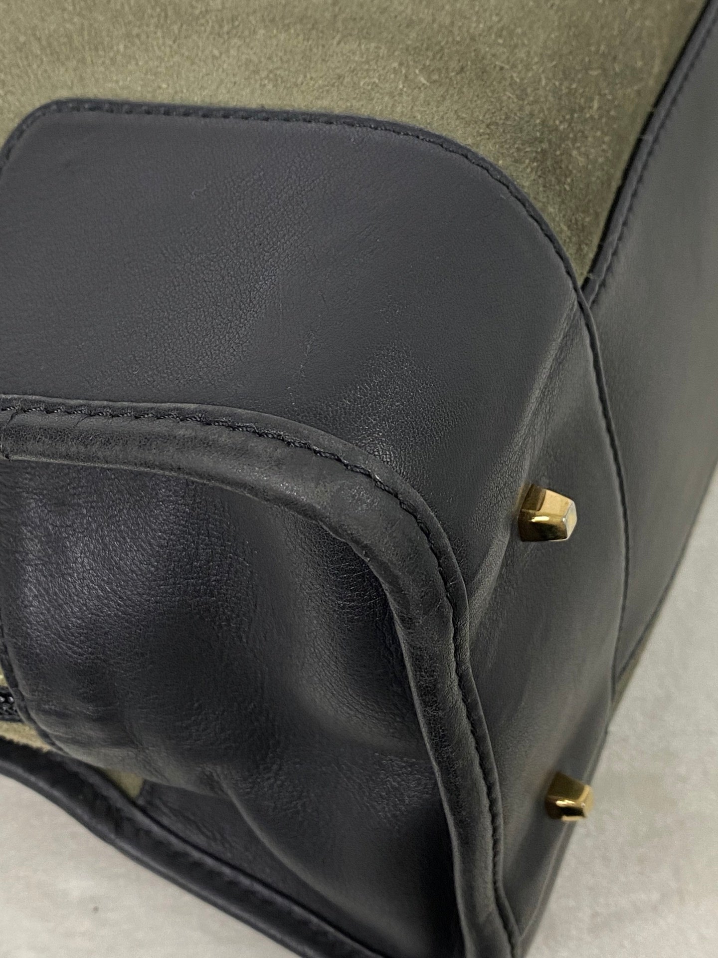 LOEWE Suede Amazona Handbag