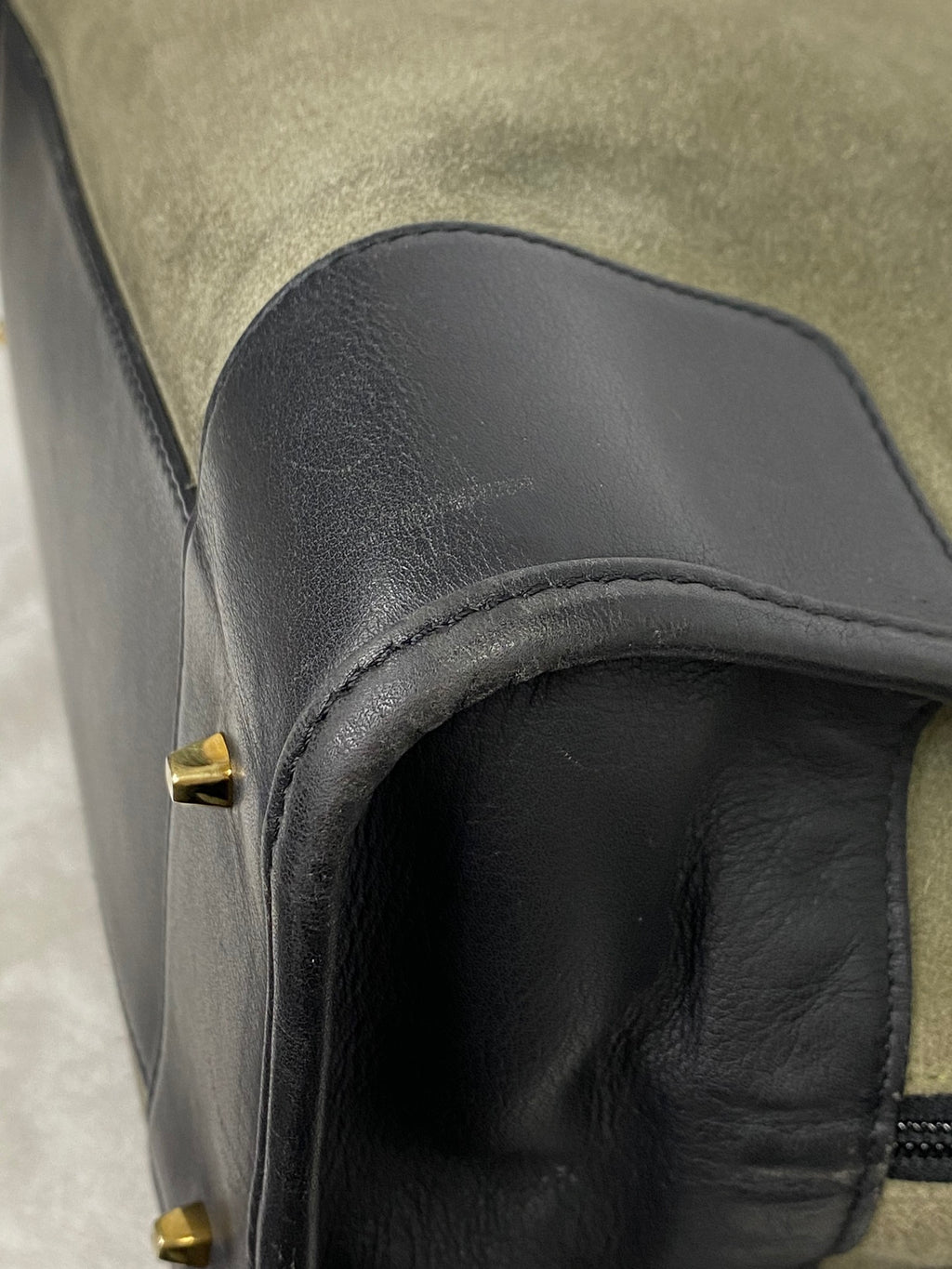 LOEWE Suede Amazona Handbag
