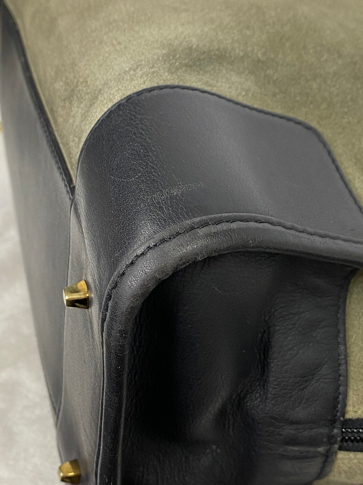 LOEWE Suede Amazona Handbag