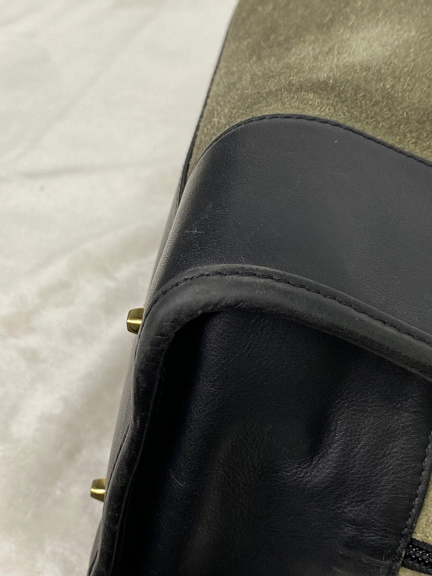 LOEWE Suede Amazona Handbag