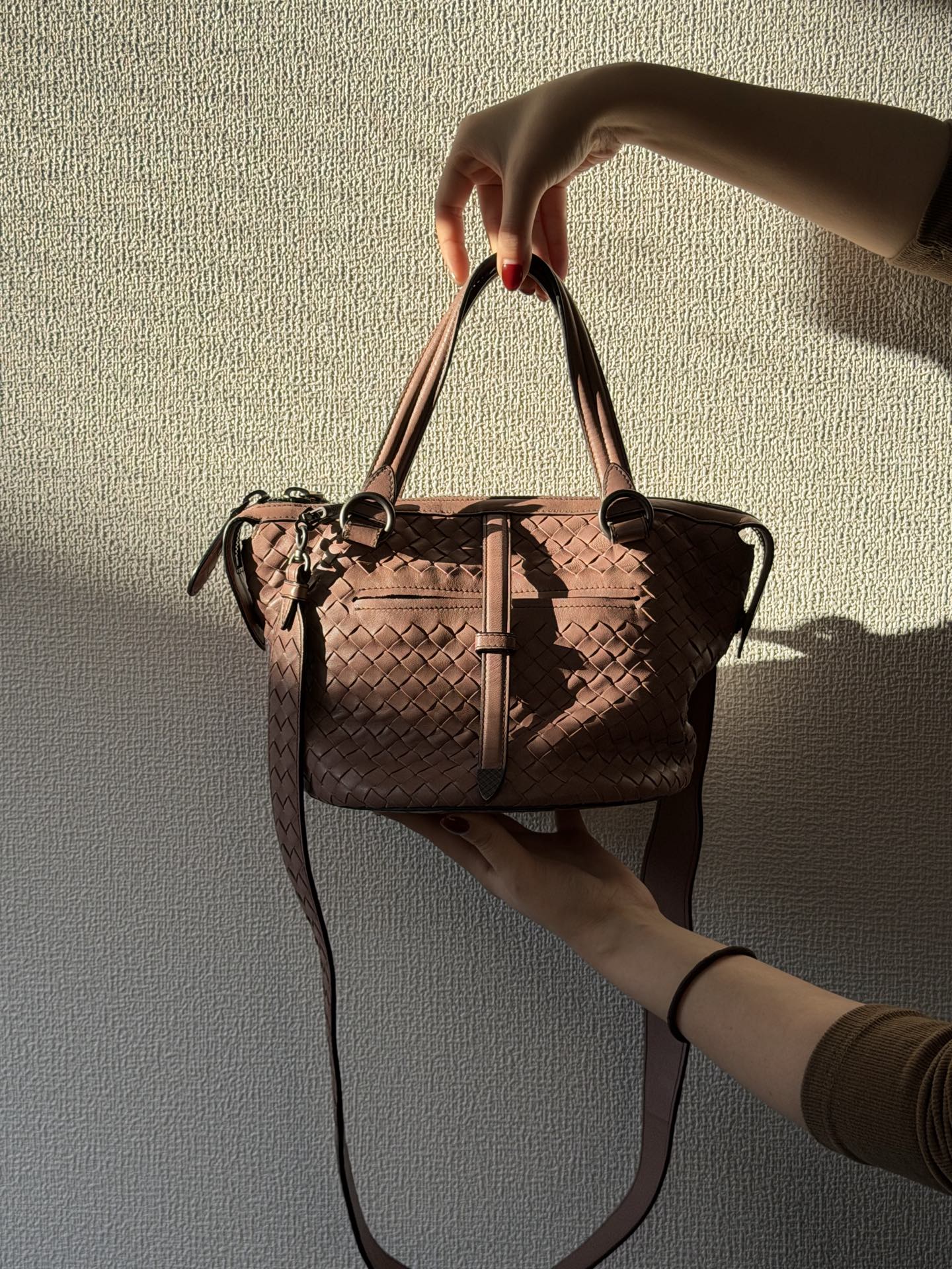 Bottega Veneta Intrecciato 2Way Leather Shoulderbag