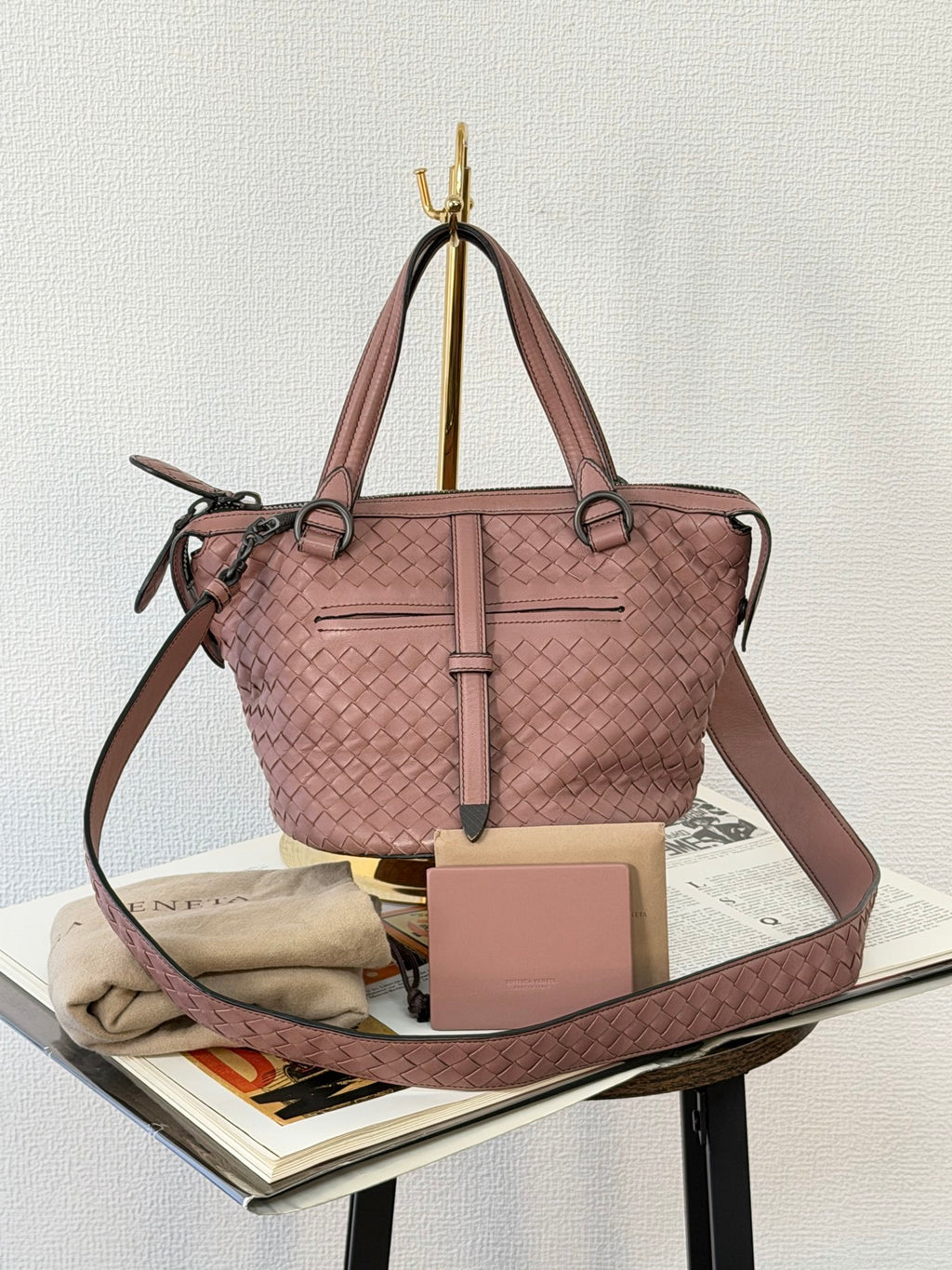Bottega Veneta Intrecciato 2Way Leather Shoulderbag