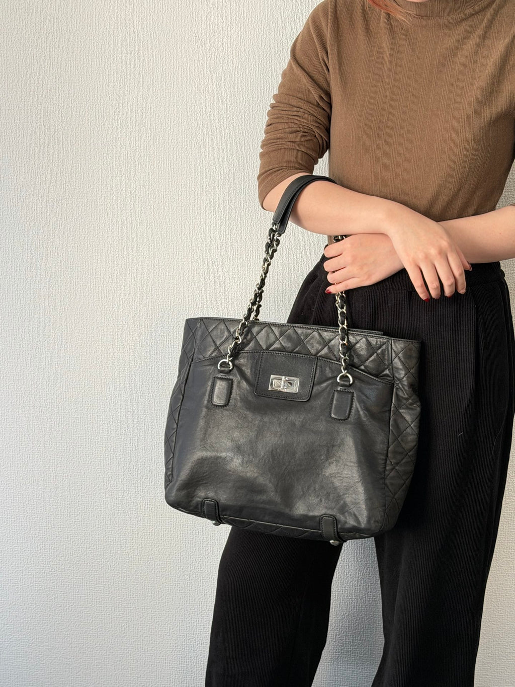 CHANEL 2.55 Collection Leather Totebag