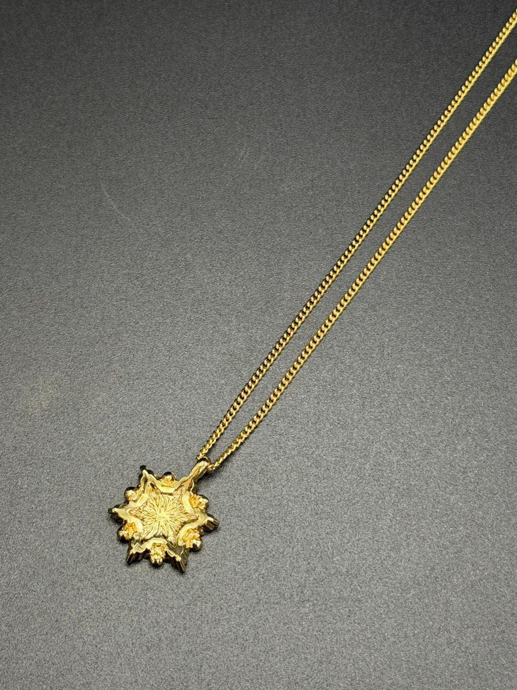 CHRISTIAN DIOR Rheinstone Hexagon CD Logo  Necklace