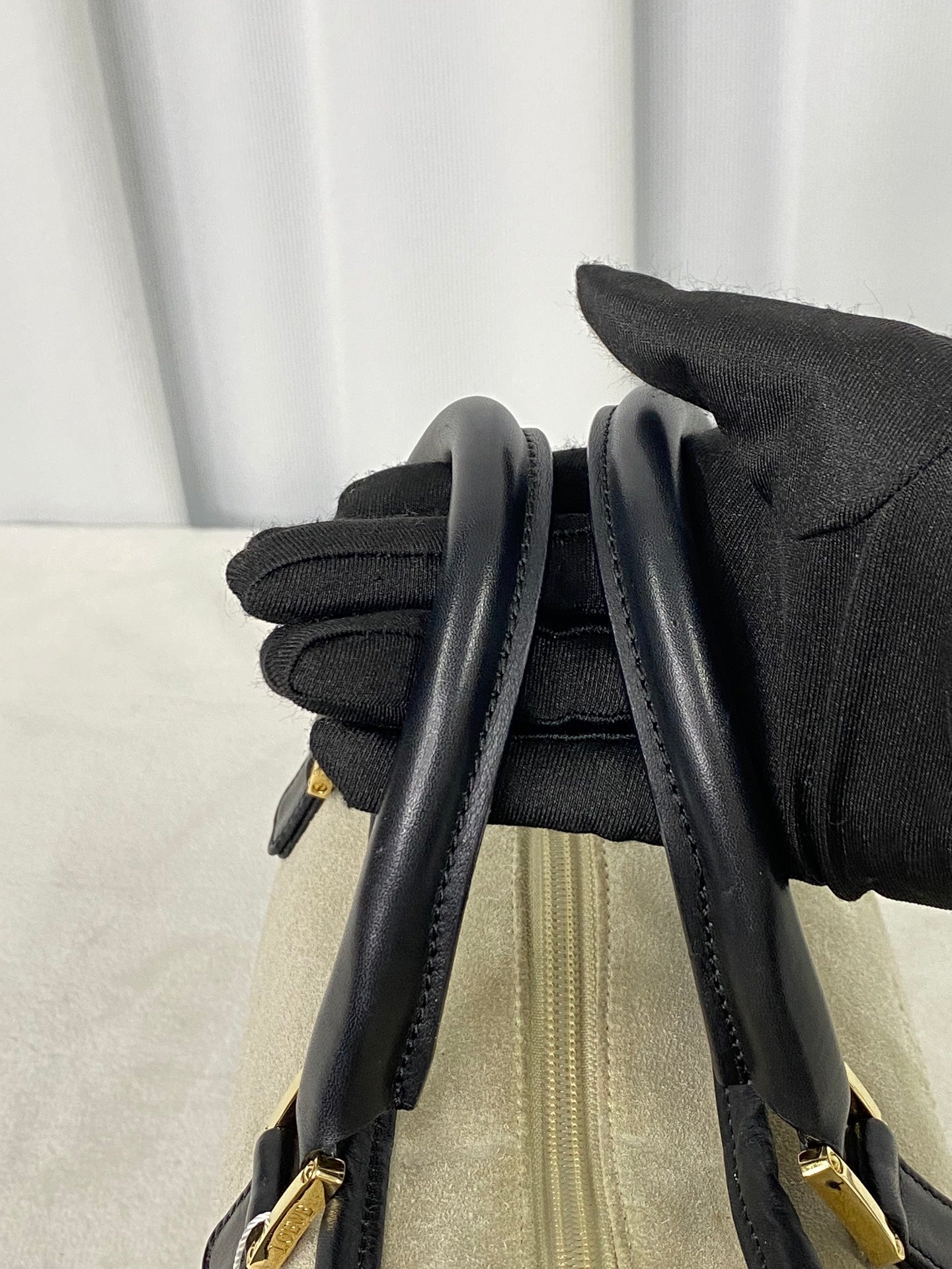 LOEWE Suede Amazona Handbag (S)