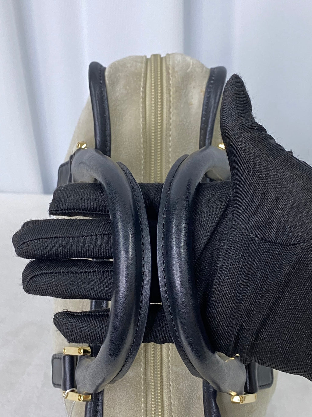 LOEWE Suede Amazona Handbag (S)