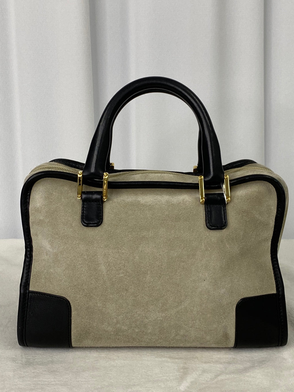 LOEWE Suede Amazona Handbag (S)