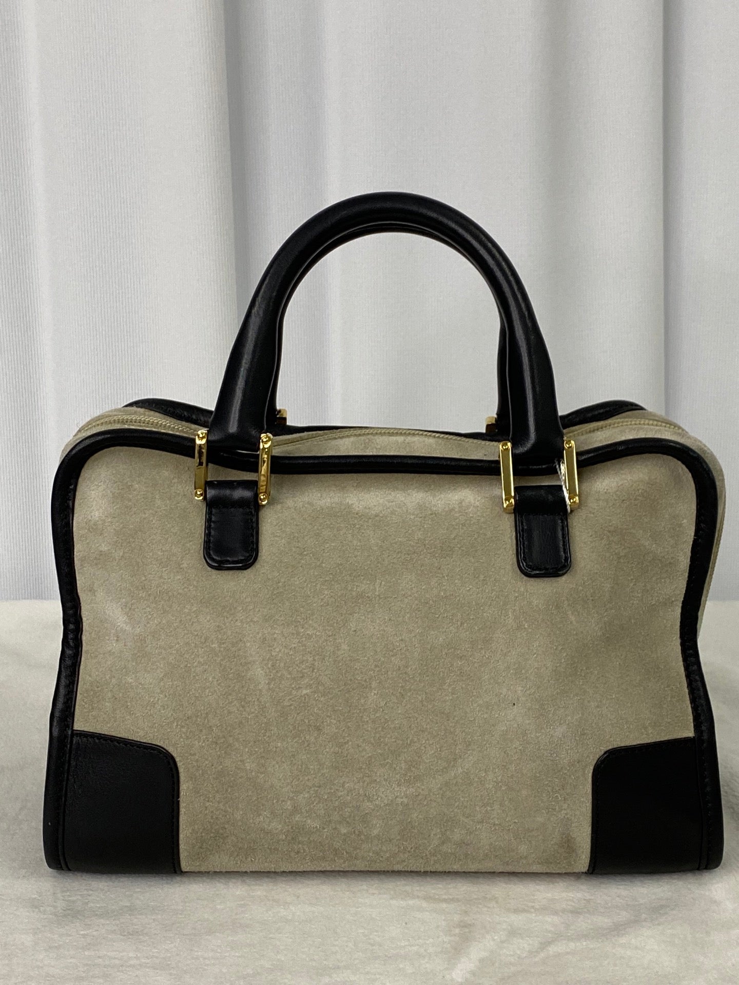 LOEWE Suede Amazona Handbag (S)
