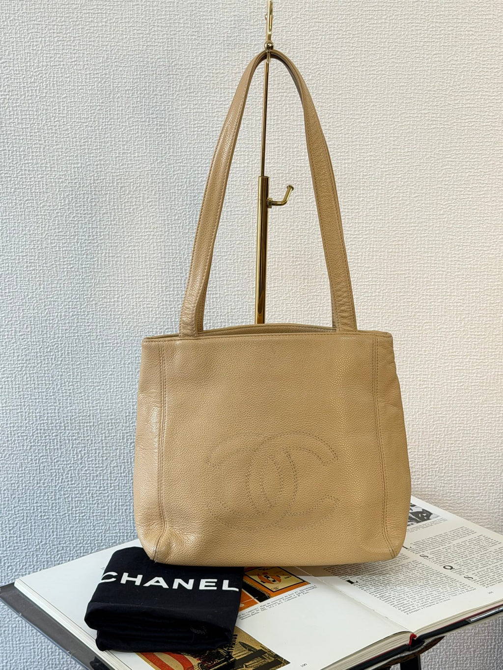 CHANEL Double-C Cavier Leather Totebag