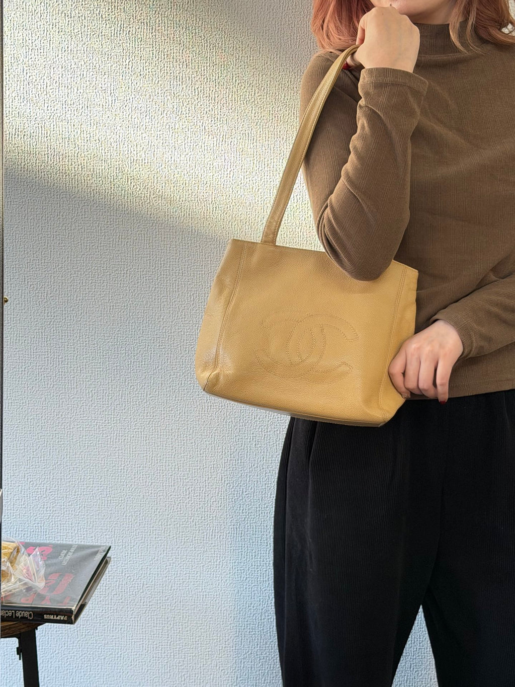 CHANEL Double-C Cavier Leather Totebag