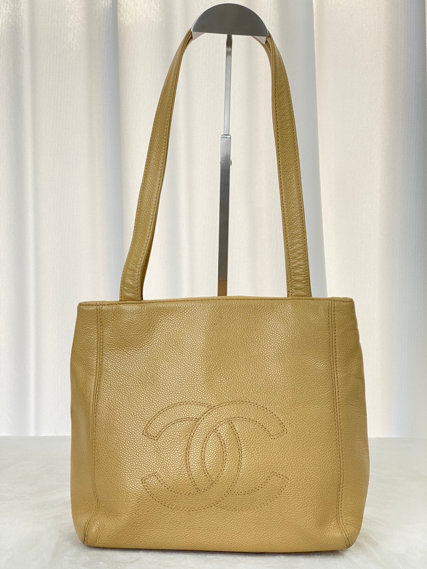CHANEL Double-C Cavier Leather Totebag