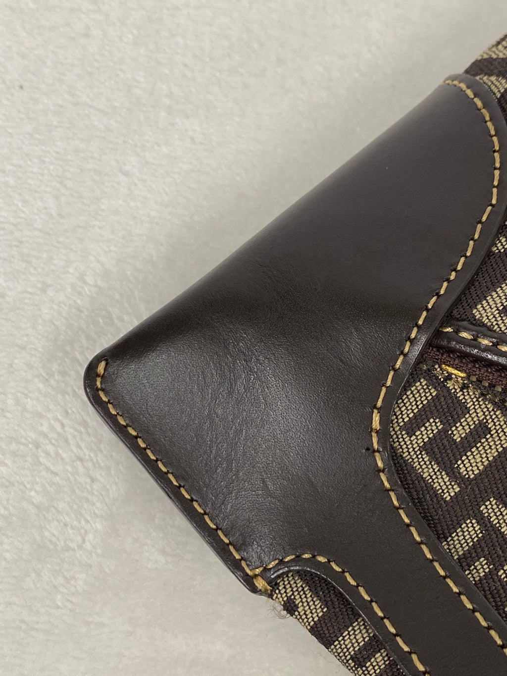 FENDI Zucchino Hobo Handbag