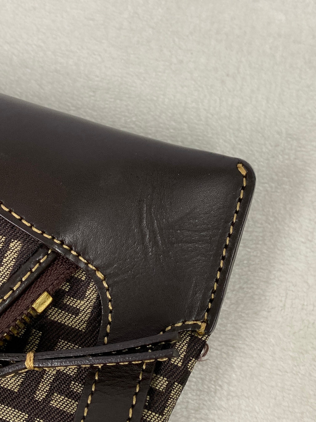 FENDI Zucchino Hobo Handbag