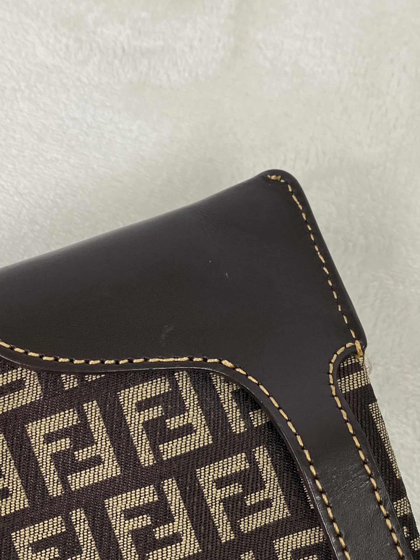 FENDI Zucchino Hobo Handbag