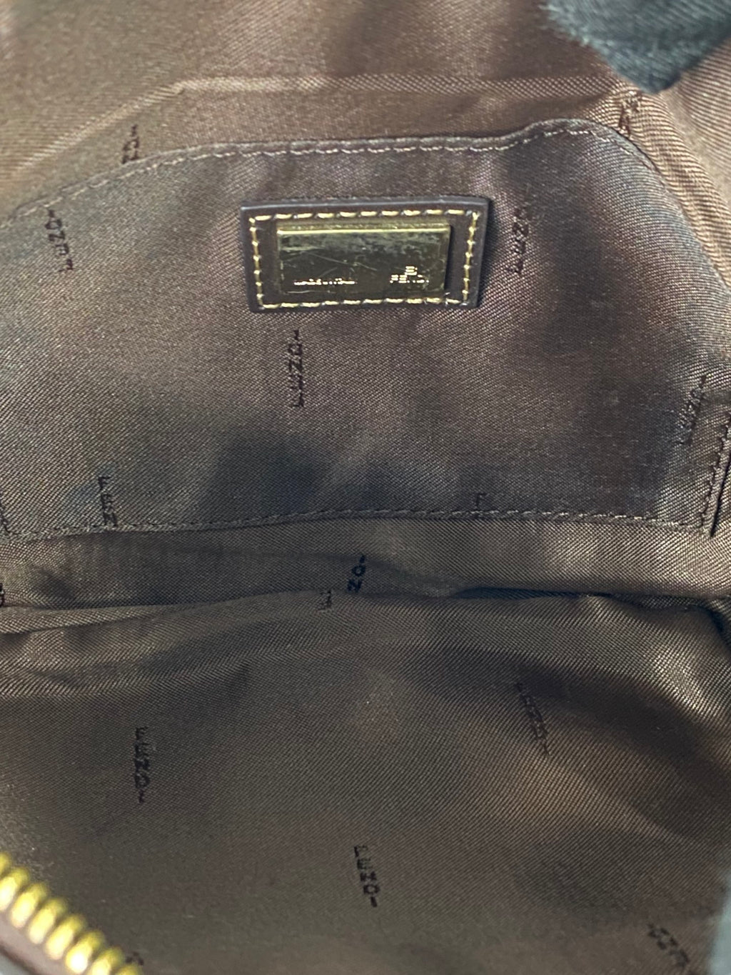 FENDI Zucchino Hobo Handbag