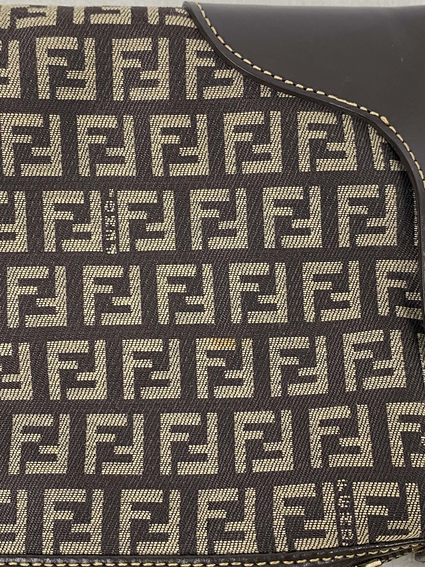 FENDI Zucchino Hobo Handbag