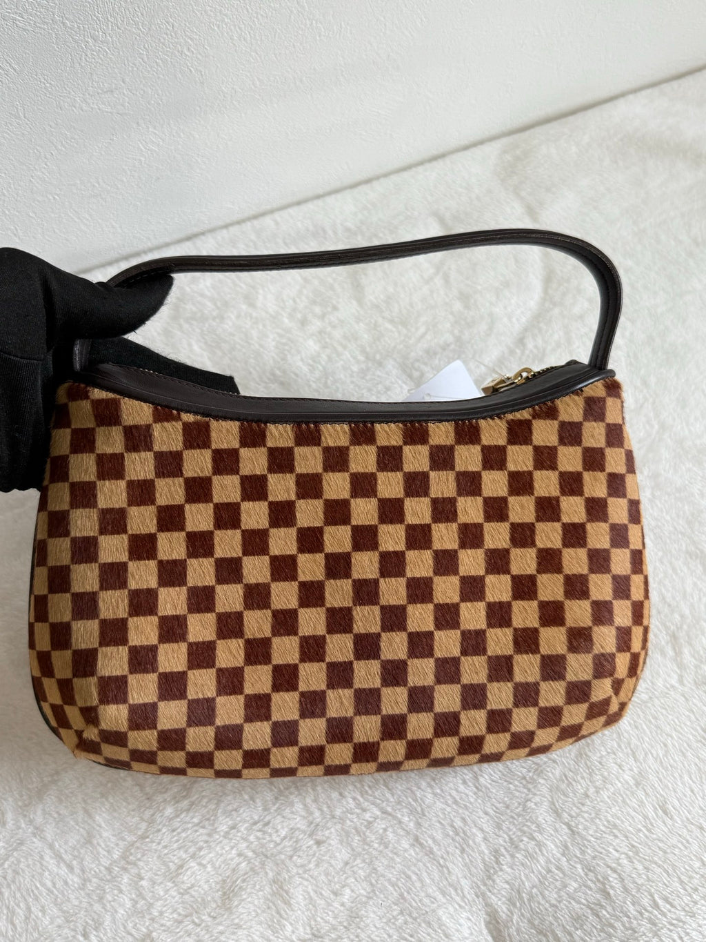 LOUIS VUITTON Damier Horse Fur Handbag