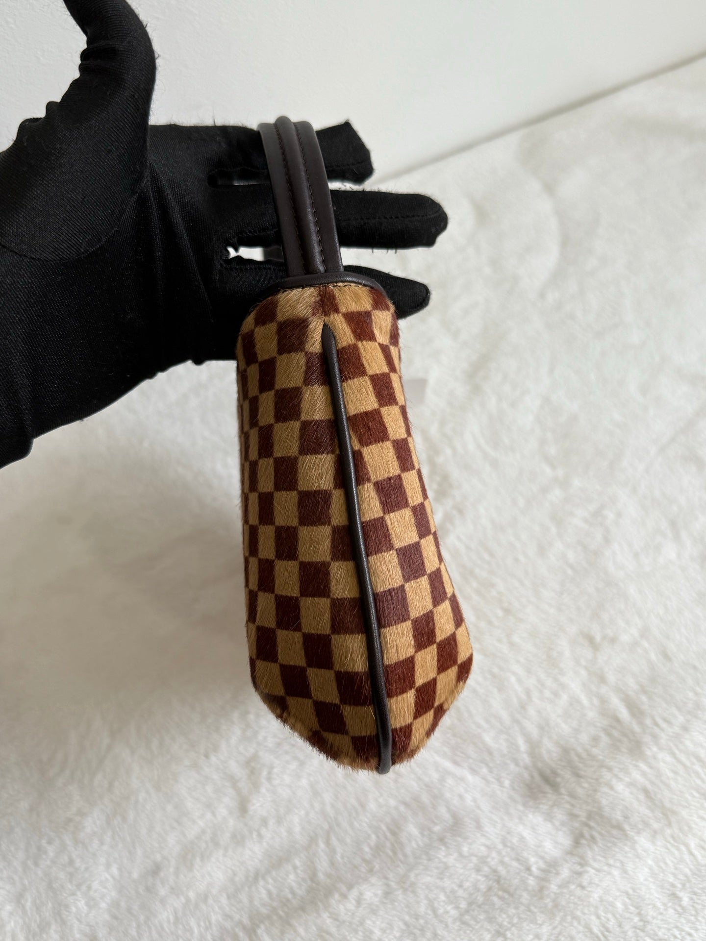 LOUIS VUITTON Damier Horse Fur Handbag