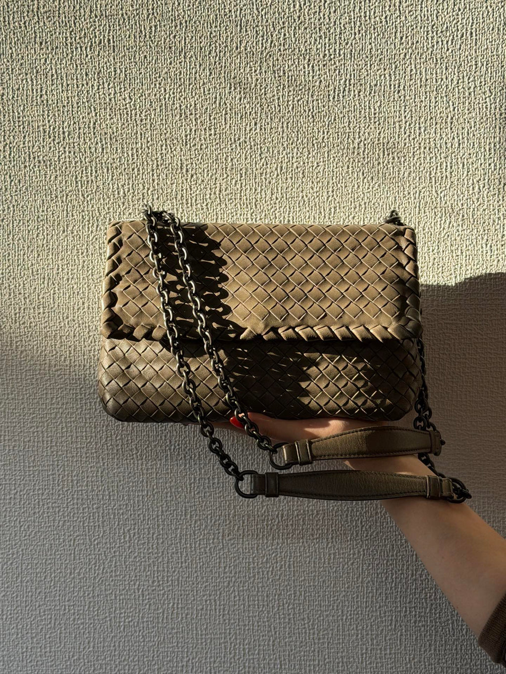 Bottega Veneta Intrecciato Chain Flapbag