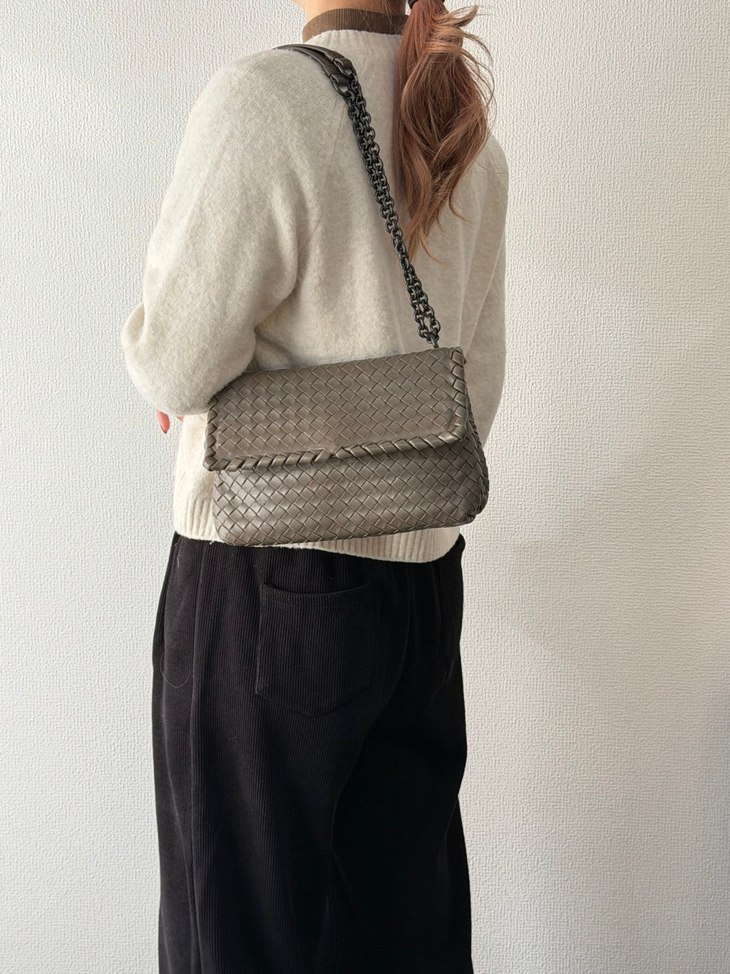 Bottega Veneta Intrecciato Chain Flapbag