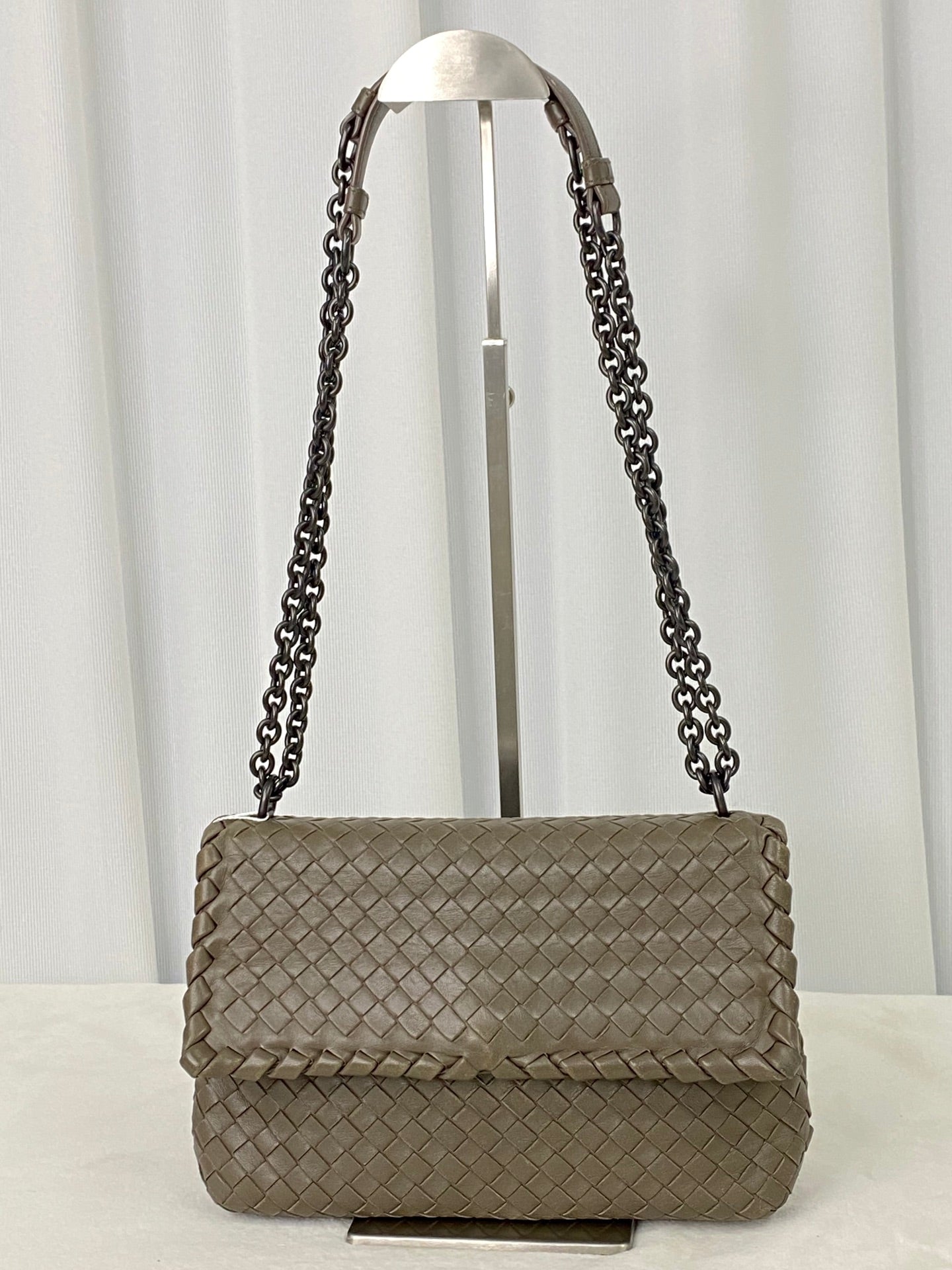 Bottega Veneta Intrecciato Chain Flapbag