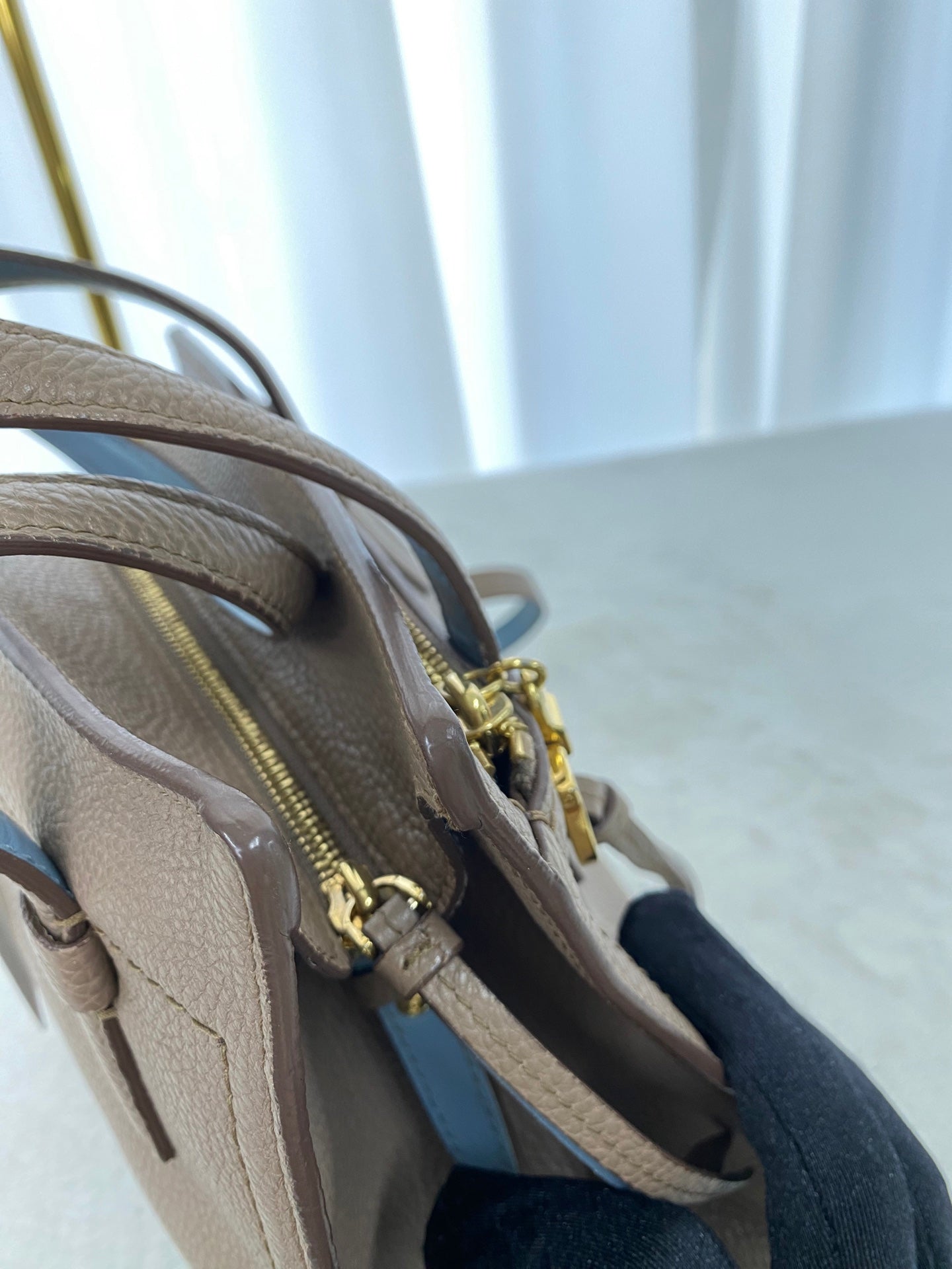 FERRAGAMO Cavier leather 2WAY Shoulderbag