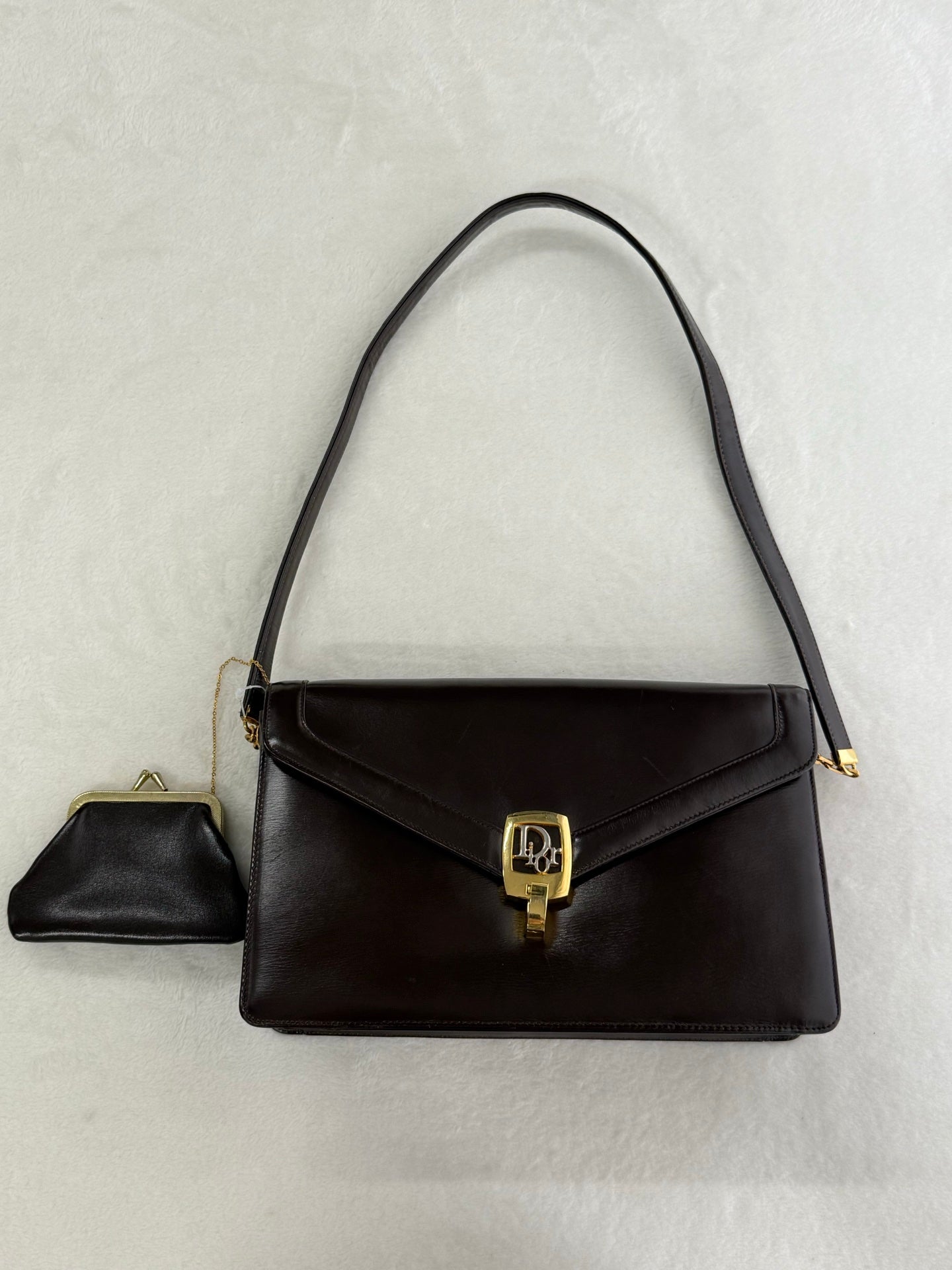 CHRISTIAN DIOR  Leather Flap Shoulderbag