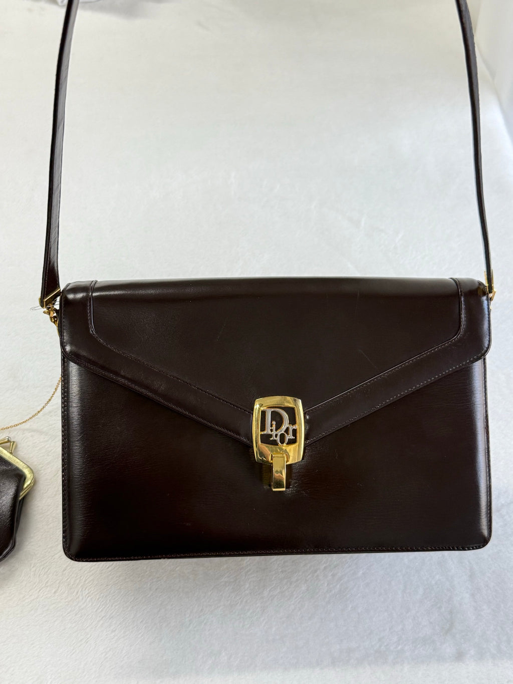 CHRISTIAN DIOR  Leather Flap Shoulderbag