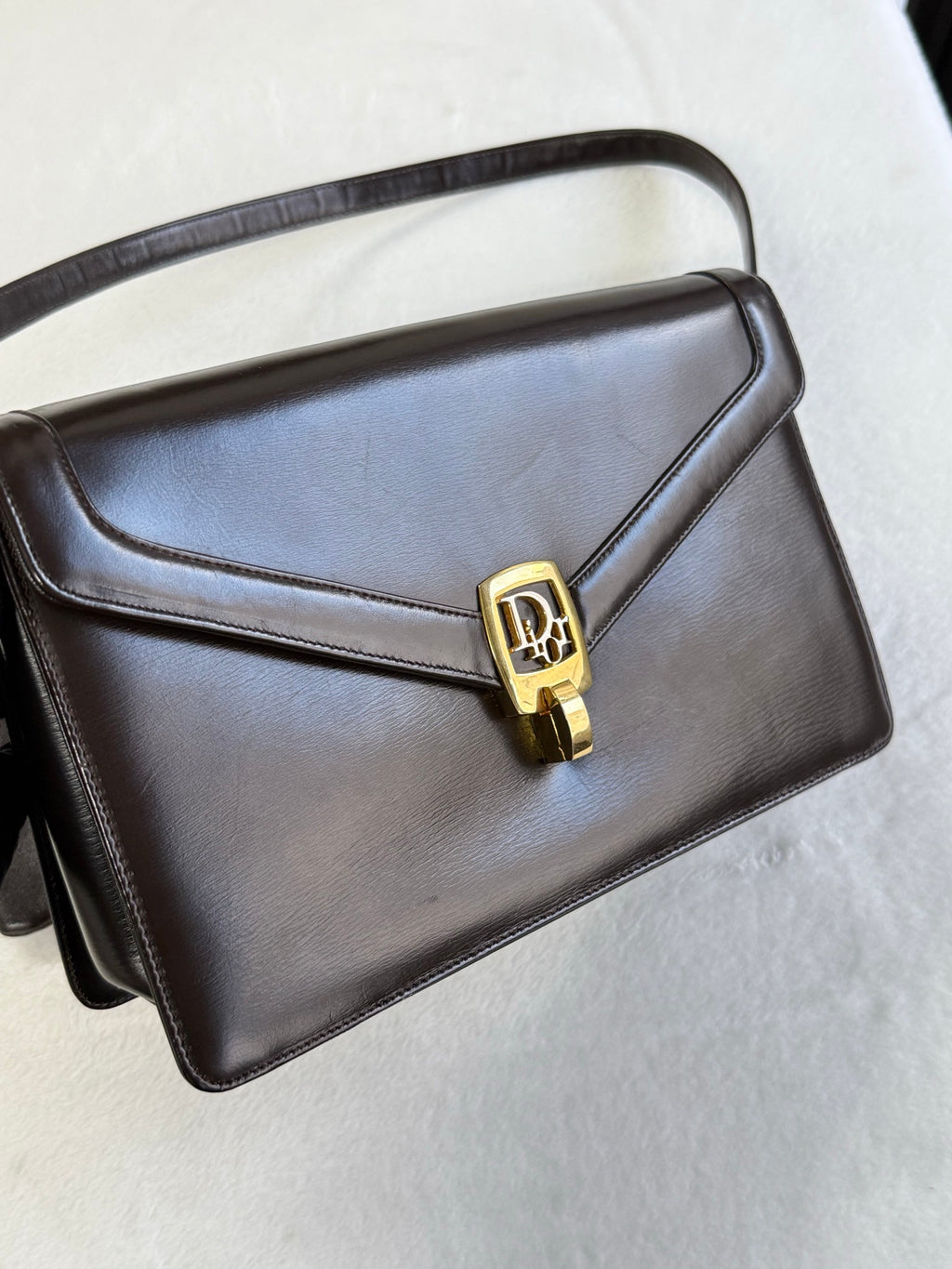 CHRISTIAN DIOR  Leather Flap Shoulderbag
