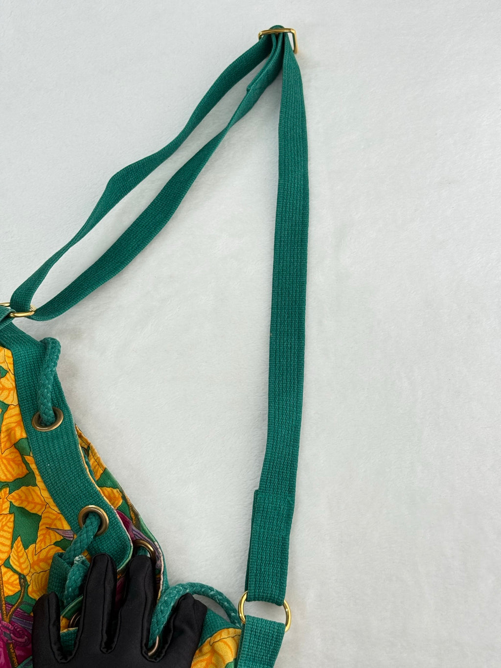 HERMES Canvas Bucket Shoulderag