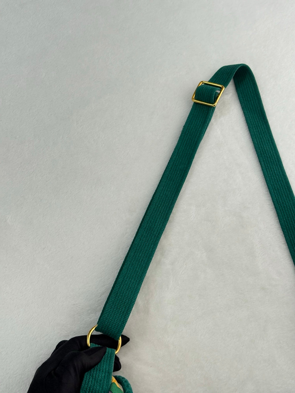 HERMES Canvas Bucket Shoulderag