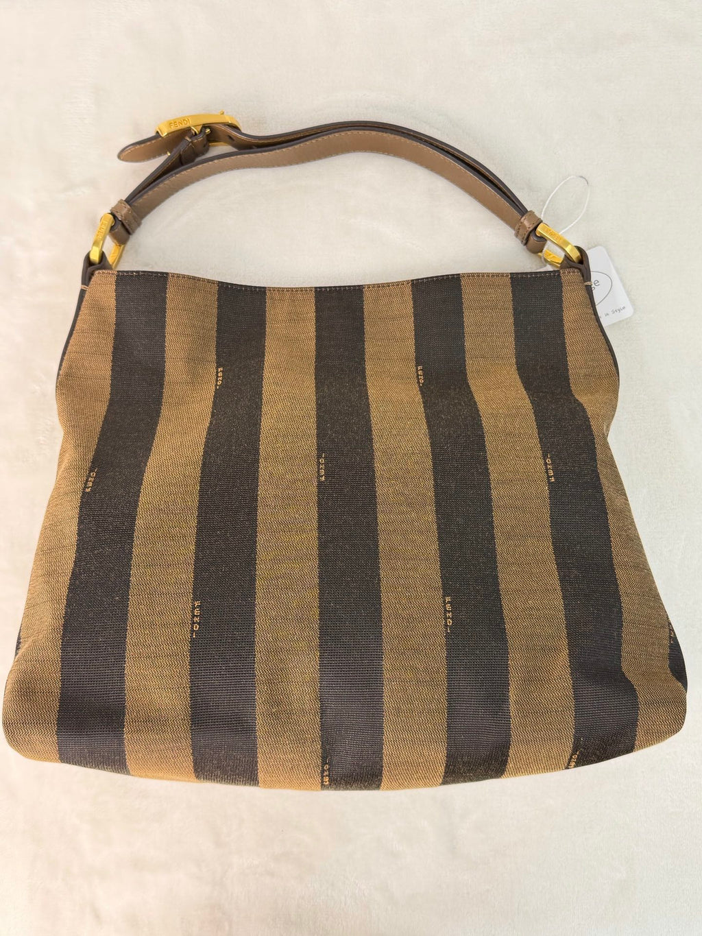 FENDI Pequin Handbag