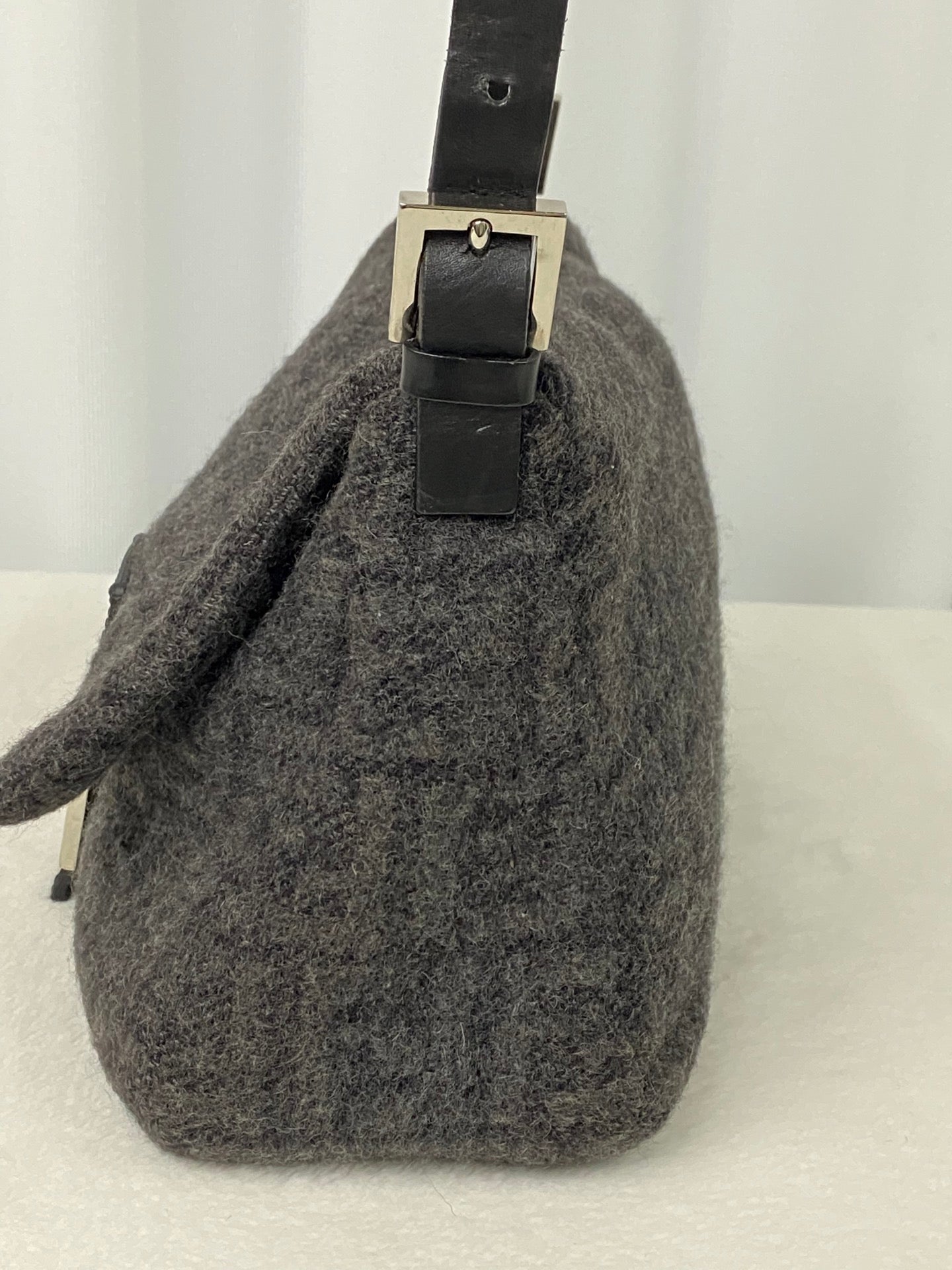 FENDI Cashmere Zucca Baguette Shoulderbag