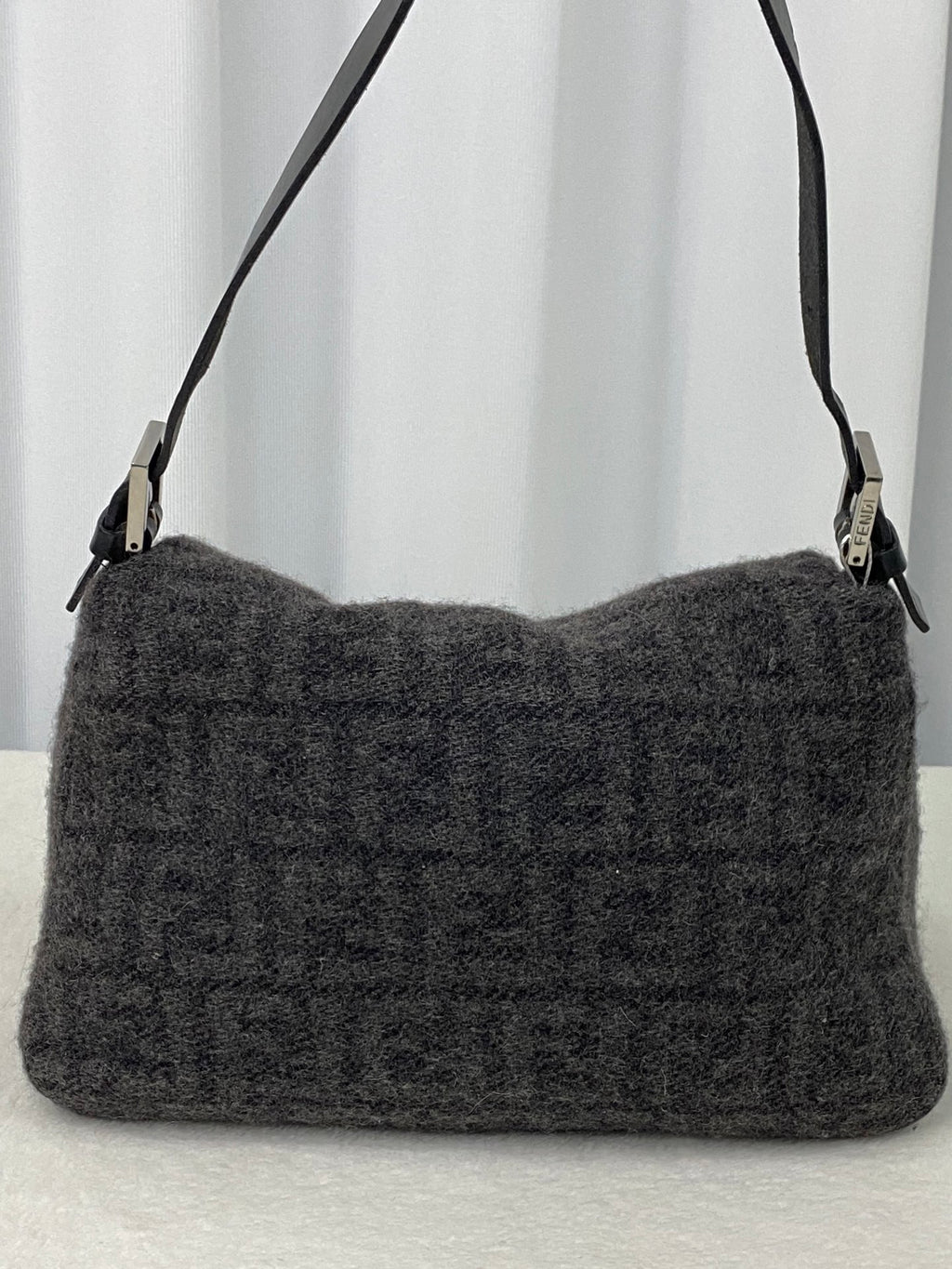 FENDI Cashmere Zucca Baguette Shoulderbag