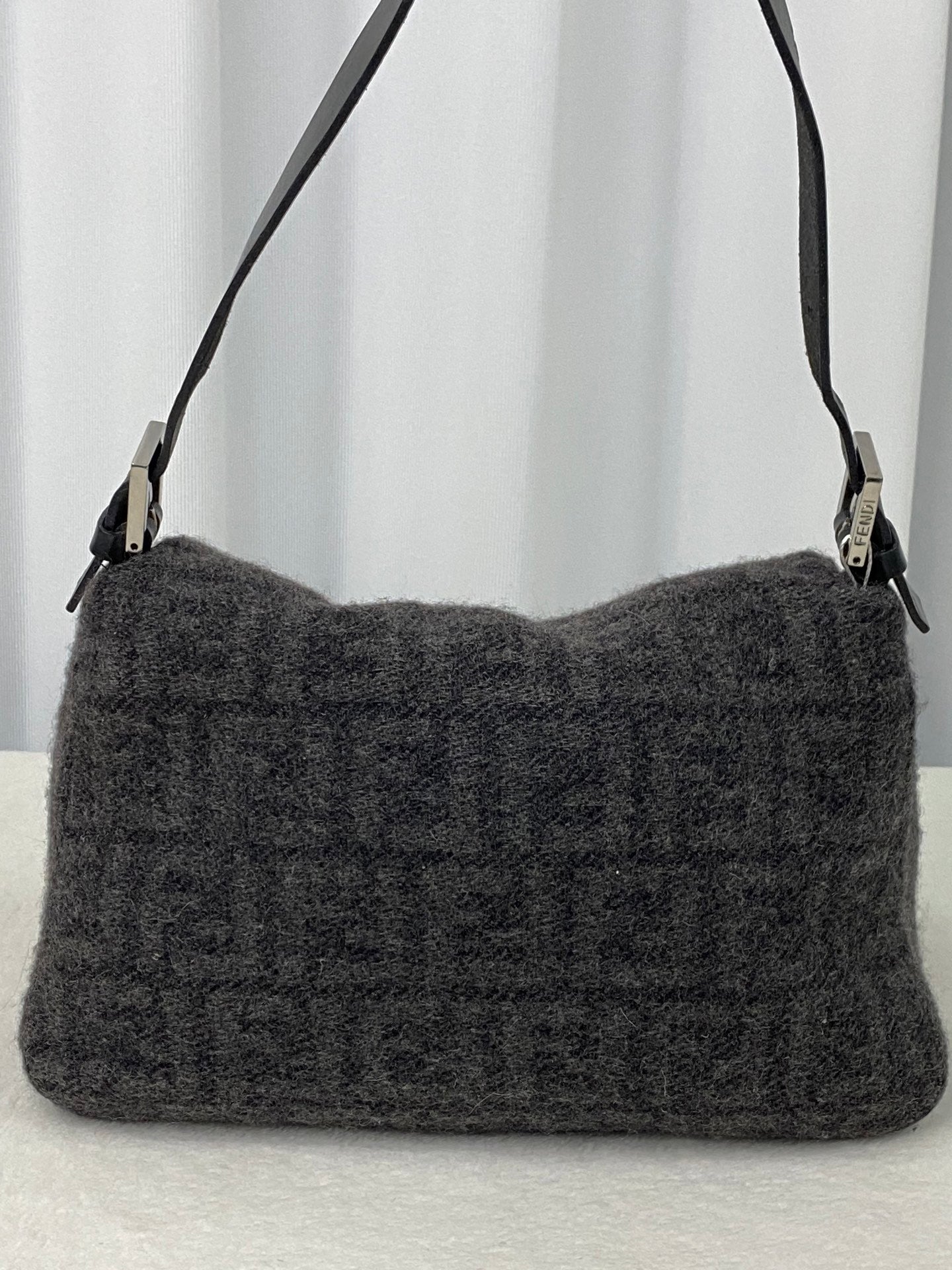 FENDI Cashmere Zucca Baguette Shoulderbag