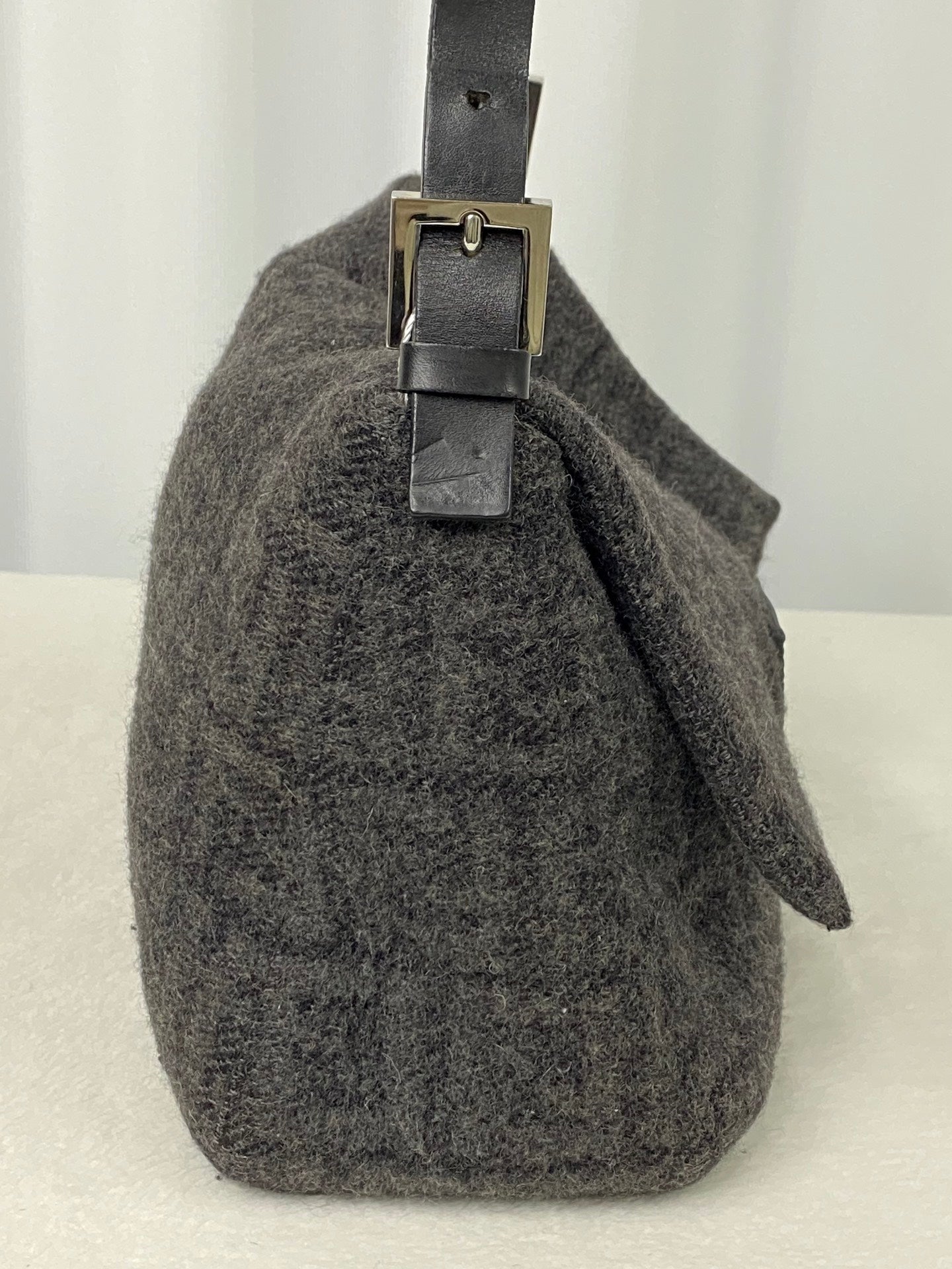 FENDI Cashmere Zucca Baguette Shoulderbag