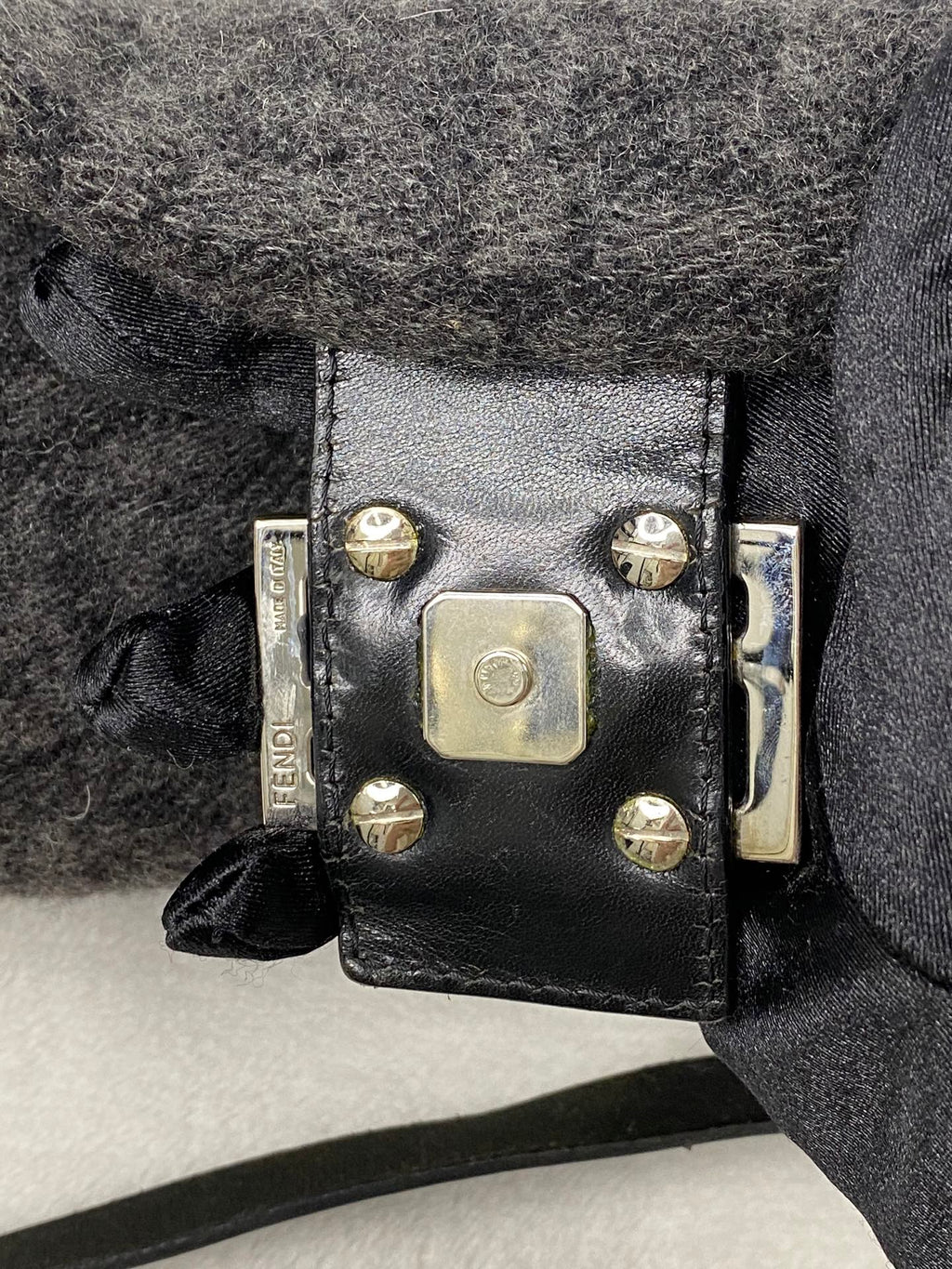FENDI Cashmere Zucca Baguette Shoulderbag